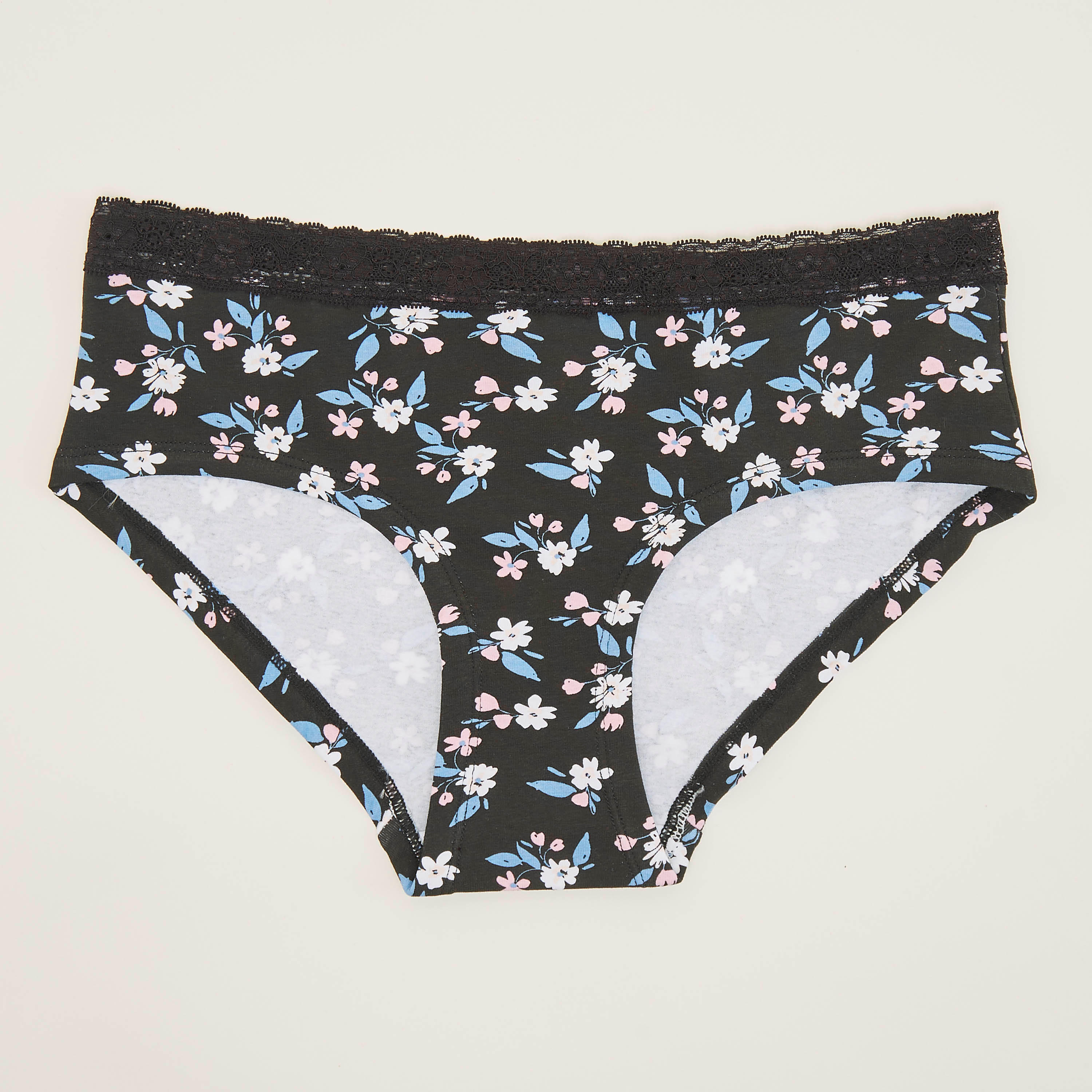 سراويل داخلية بطبعات أزهار وتفاصيل دانتيل-women-clothing-lingerie-panties-image-1