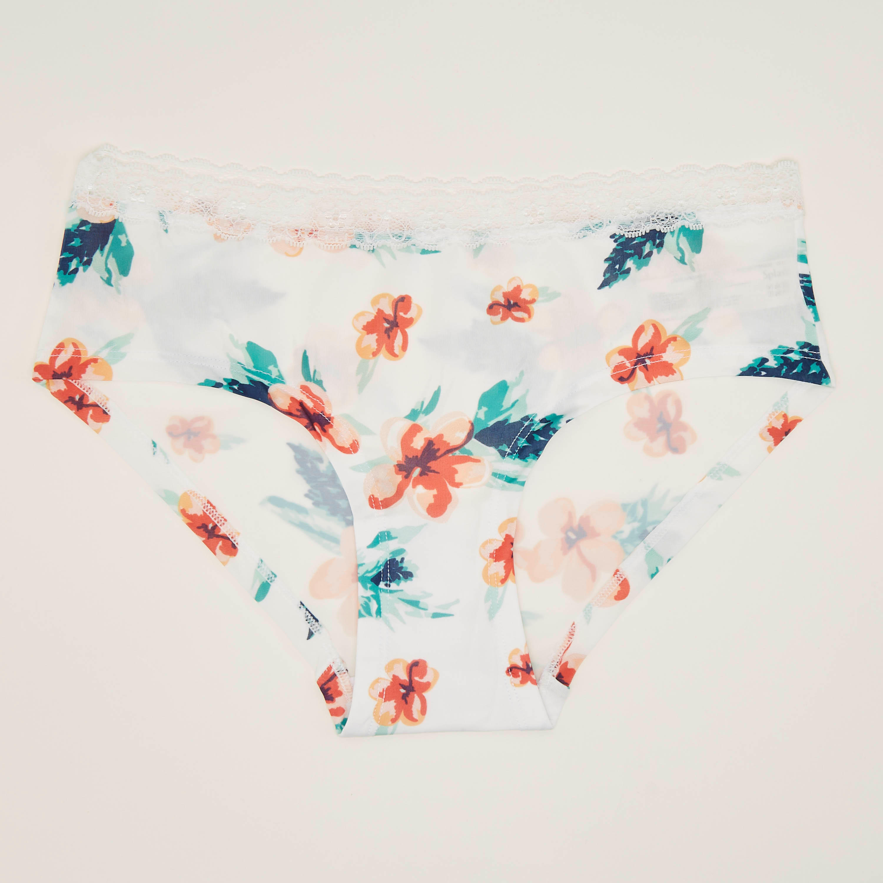 سروال داخلي هيبستر بطبعات أزهار وتفاصيل دانتيل-women-clothing-lingerie-panties-image-1