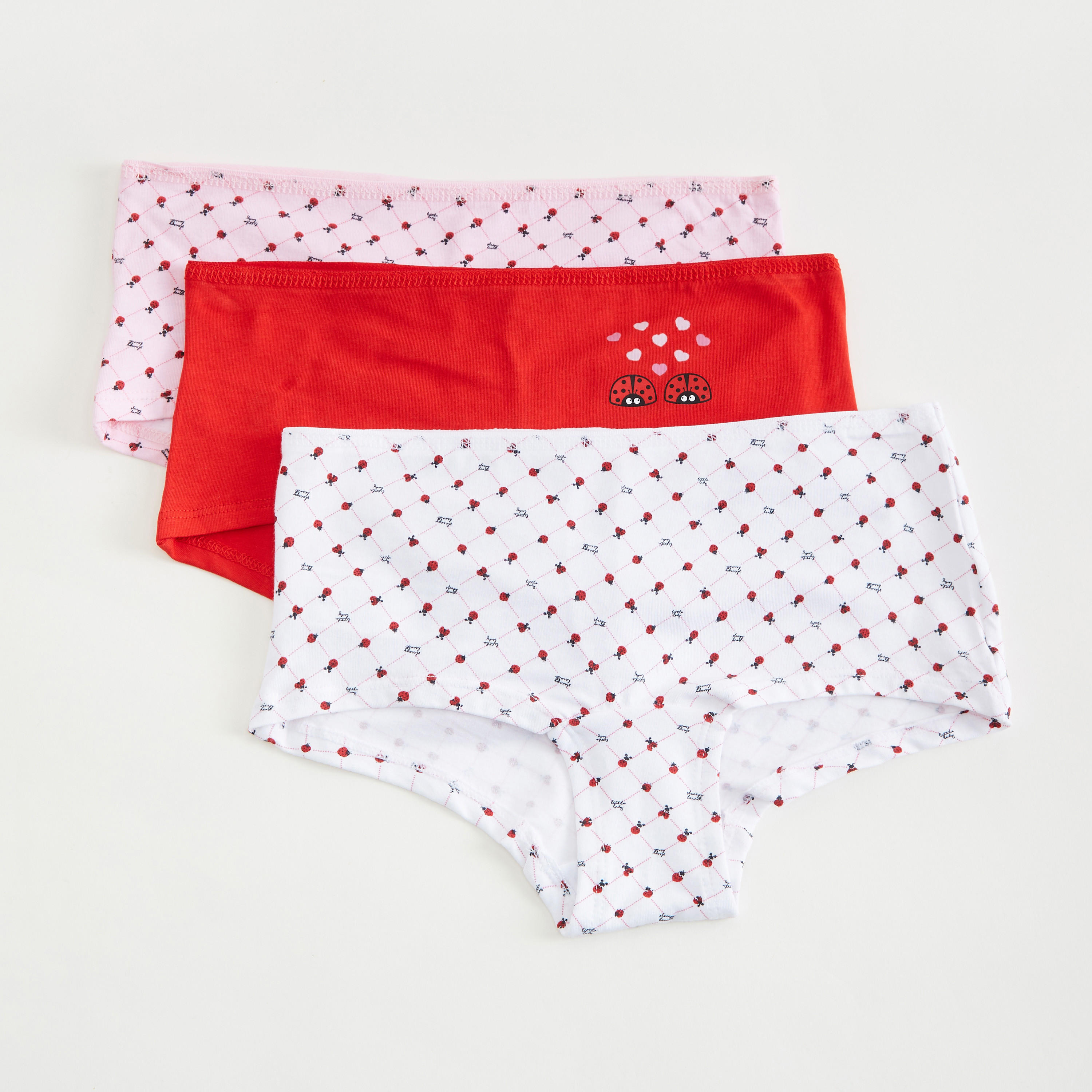 سراول هيبستر سادة بخصر مطّاطي - طقم من 3 قطع-women-clothing-lingerie-panties-image-1