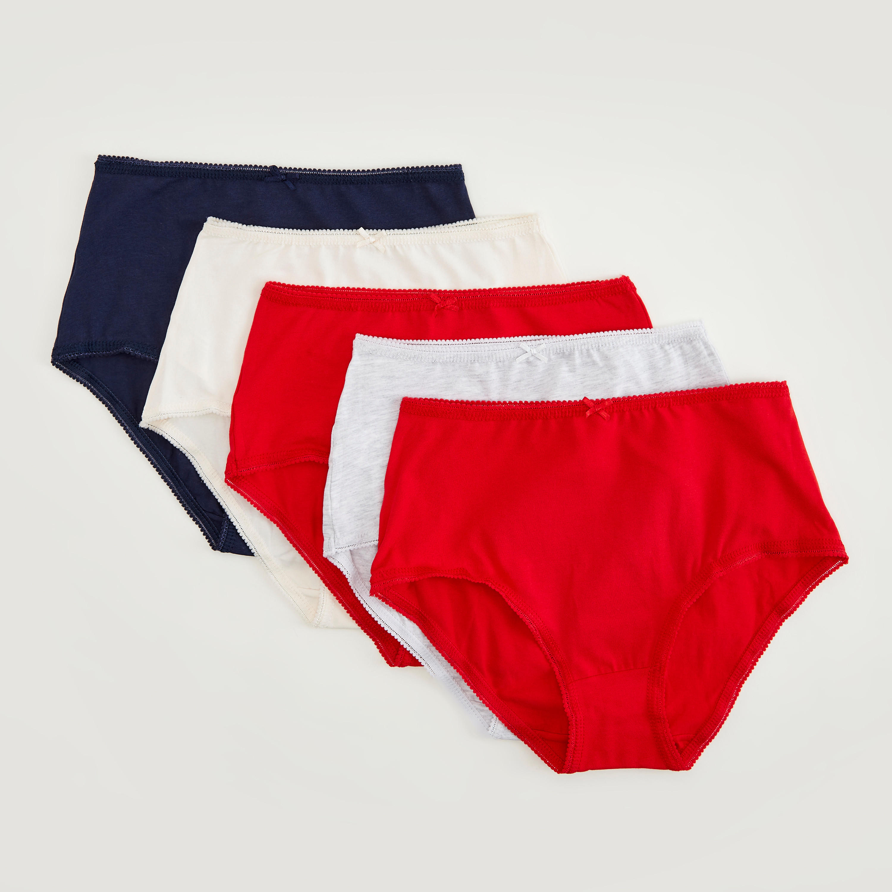 سراويل داخليّة سادة - طقم من 5-women-clothing-lingerie-panties-image-4