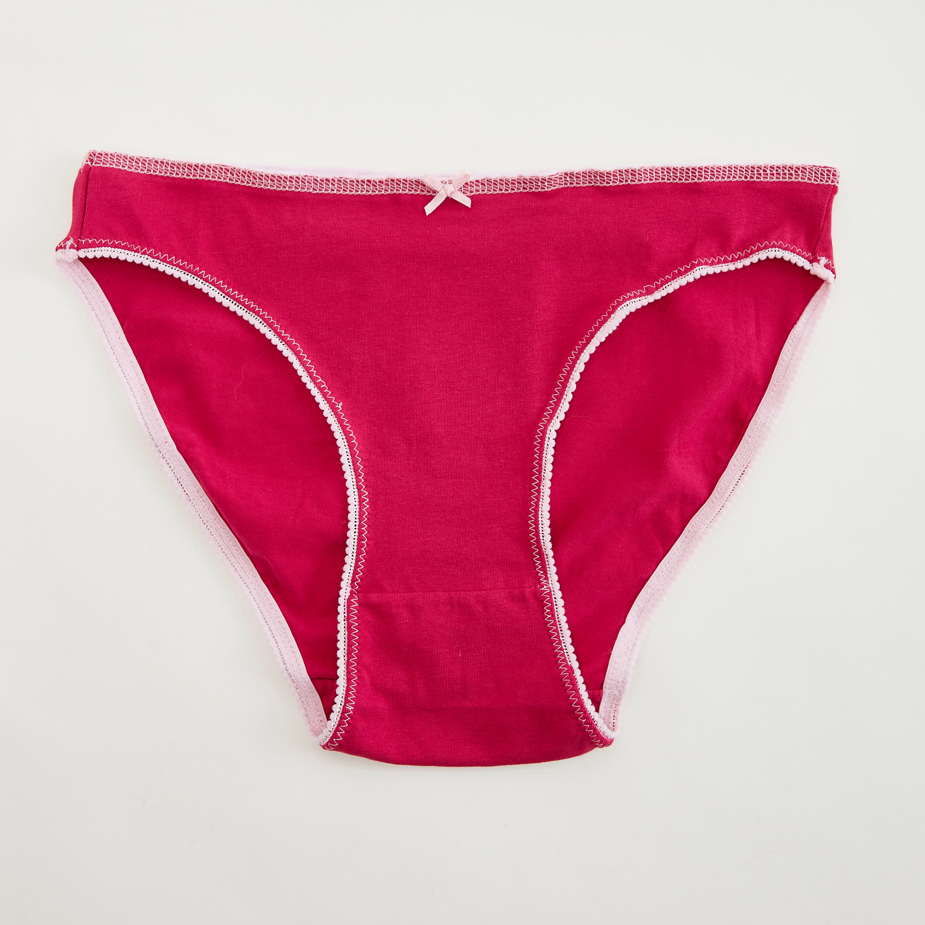 Set of 5 - Solid Hipster Briefs with Bow Detail-women-clothing-lingerie-panties-image-3