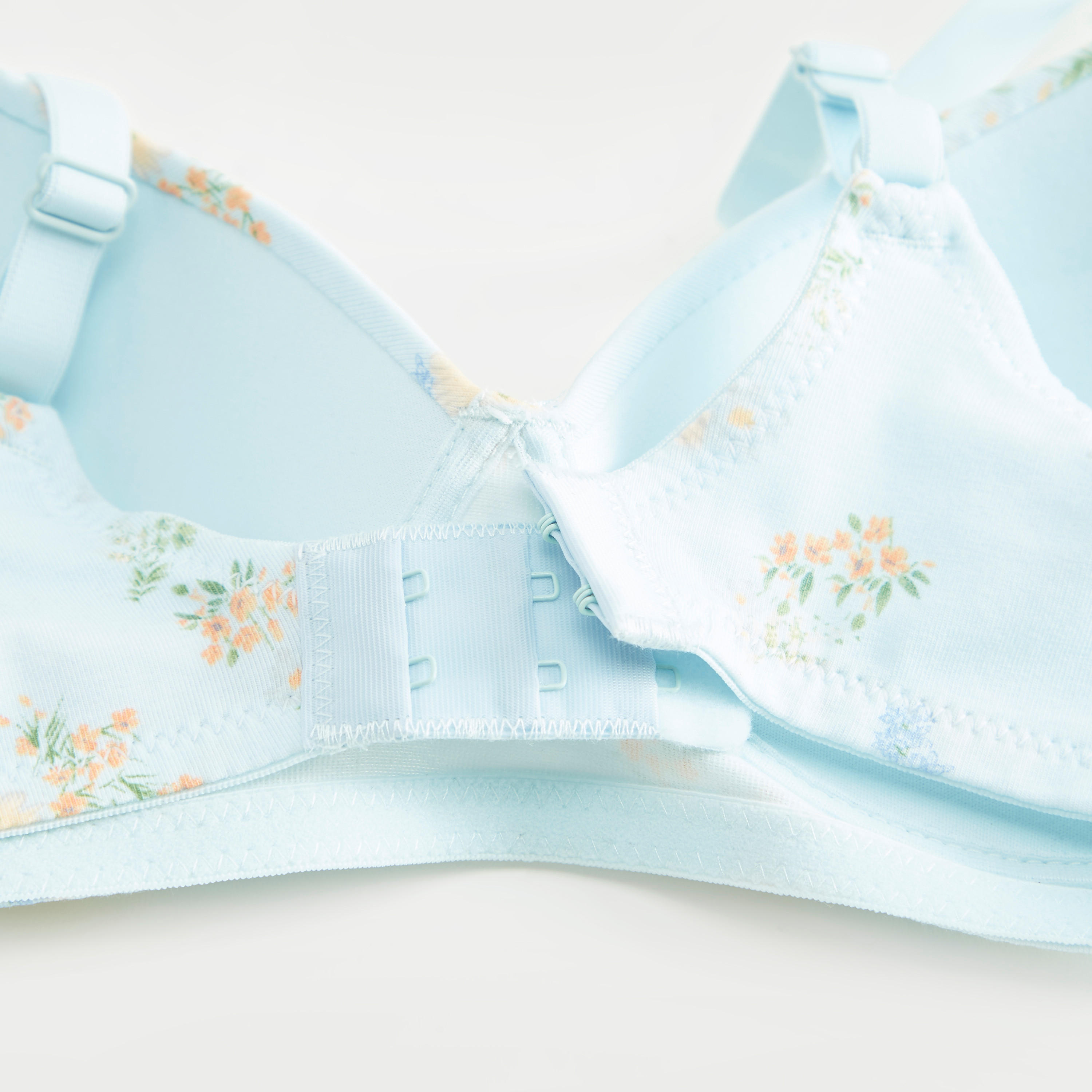 صدريّة تيشيرت بخطّافة إغلاق وطبعات زهرية-women-clothing-lingerie-bras-image-2
