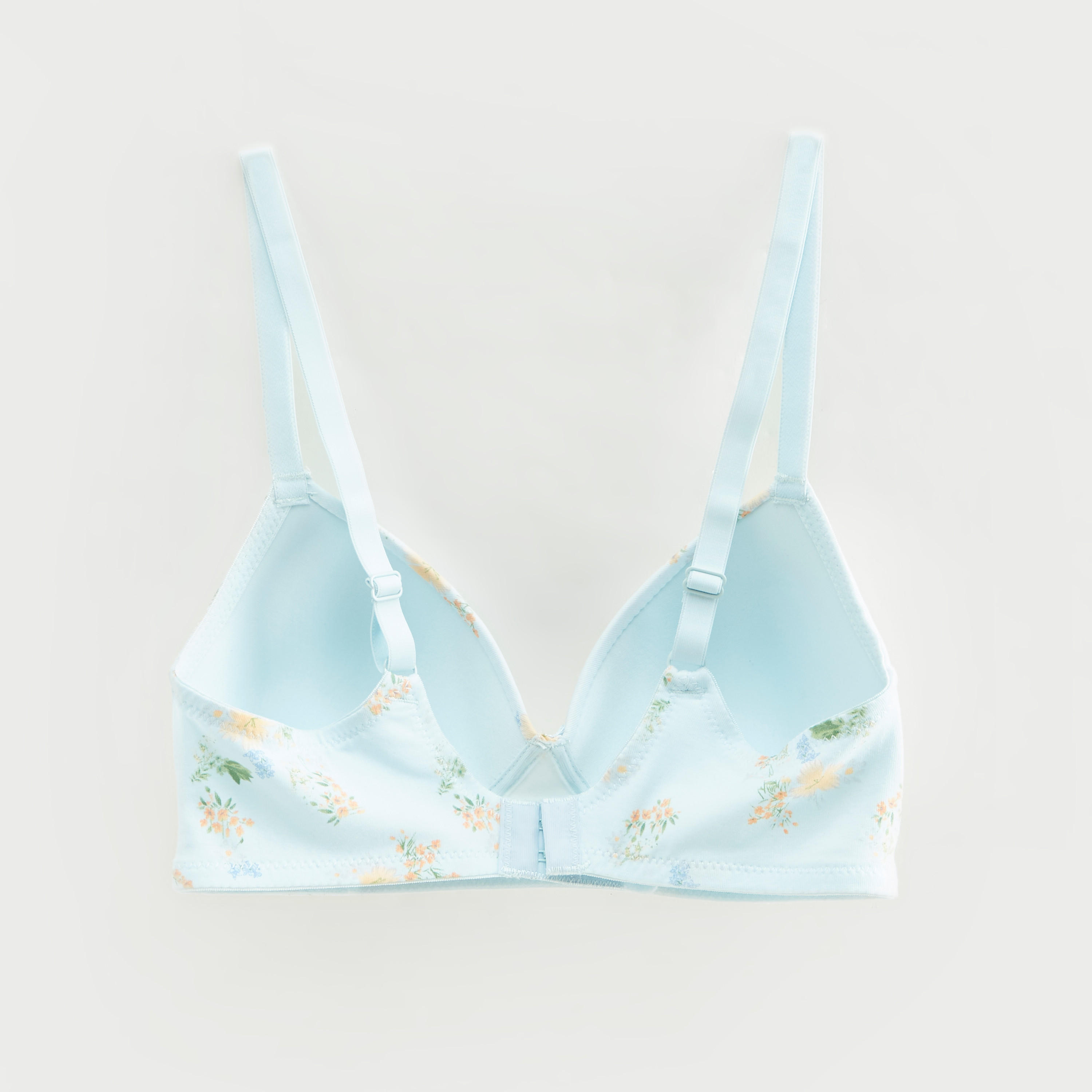 صدريّة تيشيرت بخطّافة إغلاق وطبعات زهرية-women-clothing-lingerie-bras-image-4