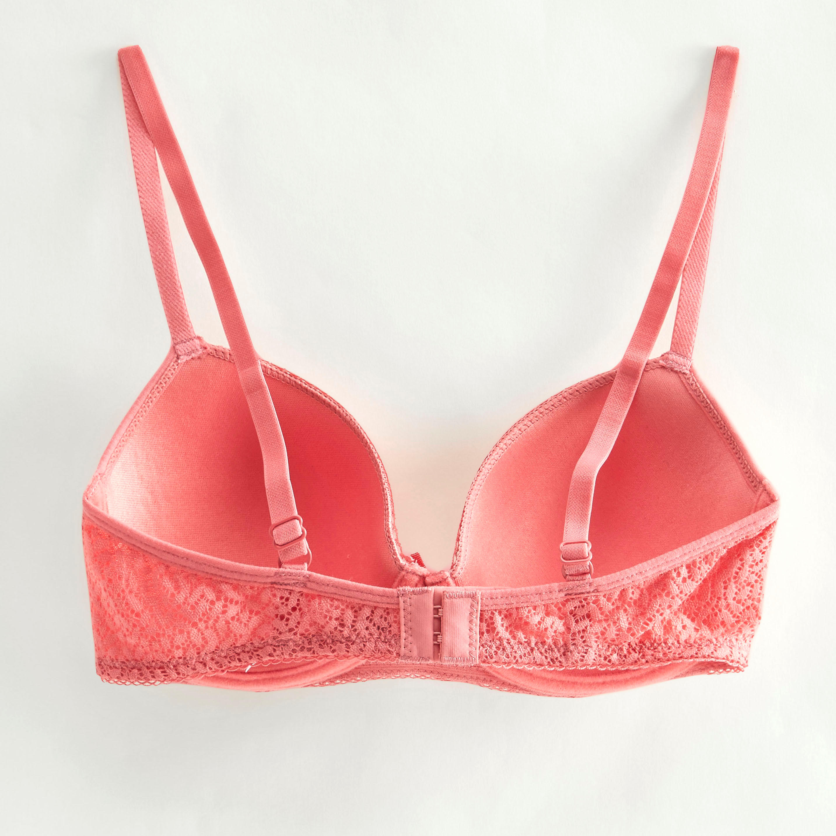 طقم صدريّة ديمي مبطّنة وسروال داخلي بتفاصيل دانتيل - 4 قطع-women-clothing-lingerie-lingeriesets-image-4
