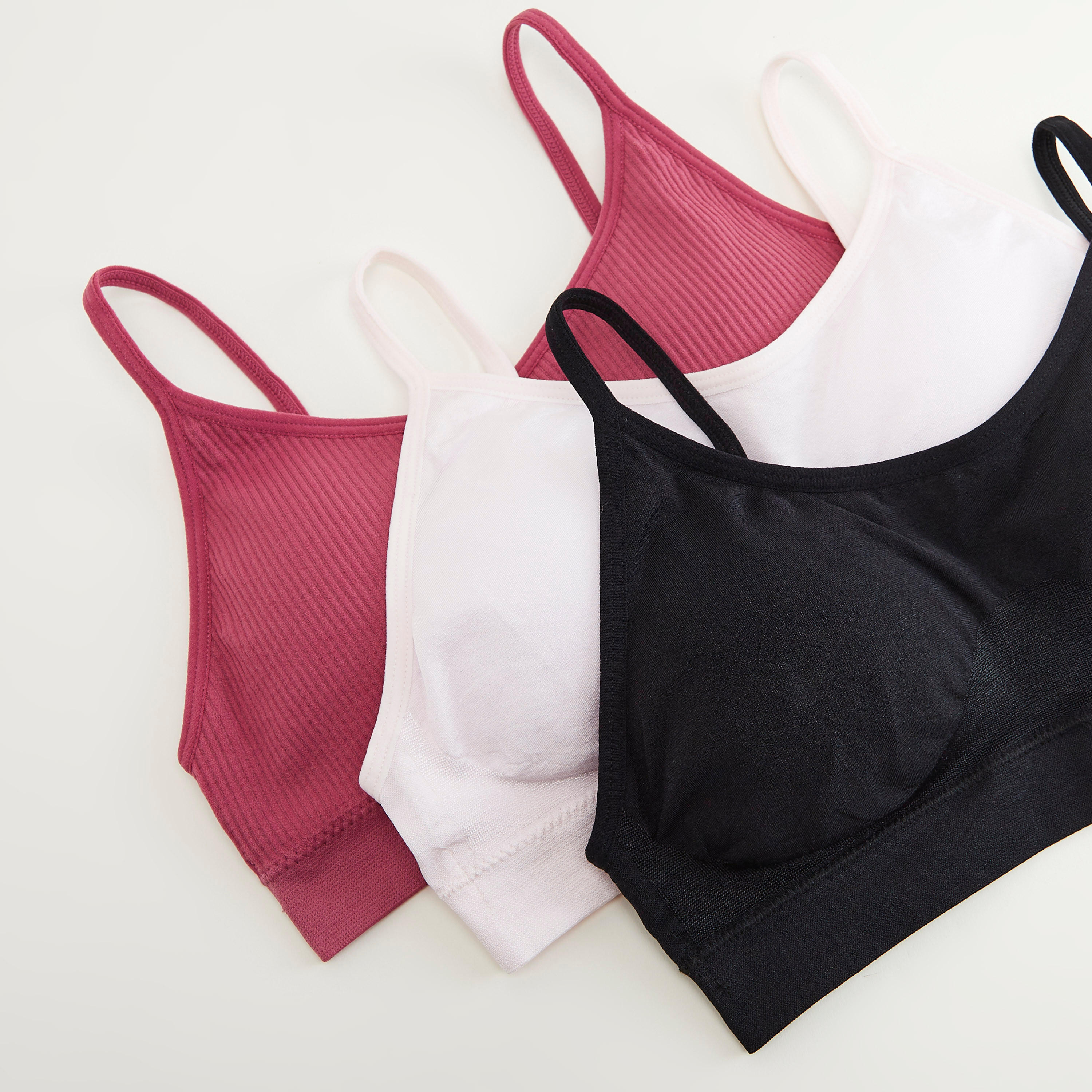 Set of 3 - Solid Lightly Padded Seamless Bra-women-clothing-lingerie-bras-image-2