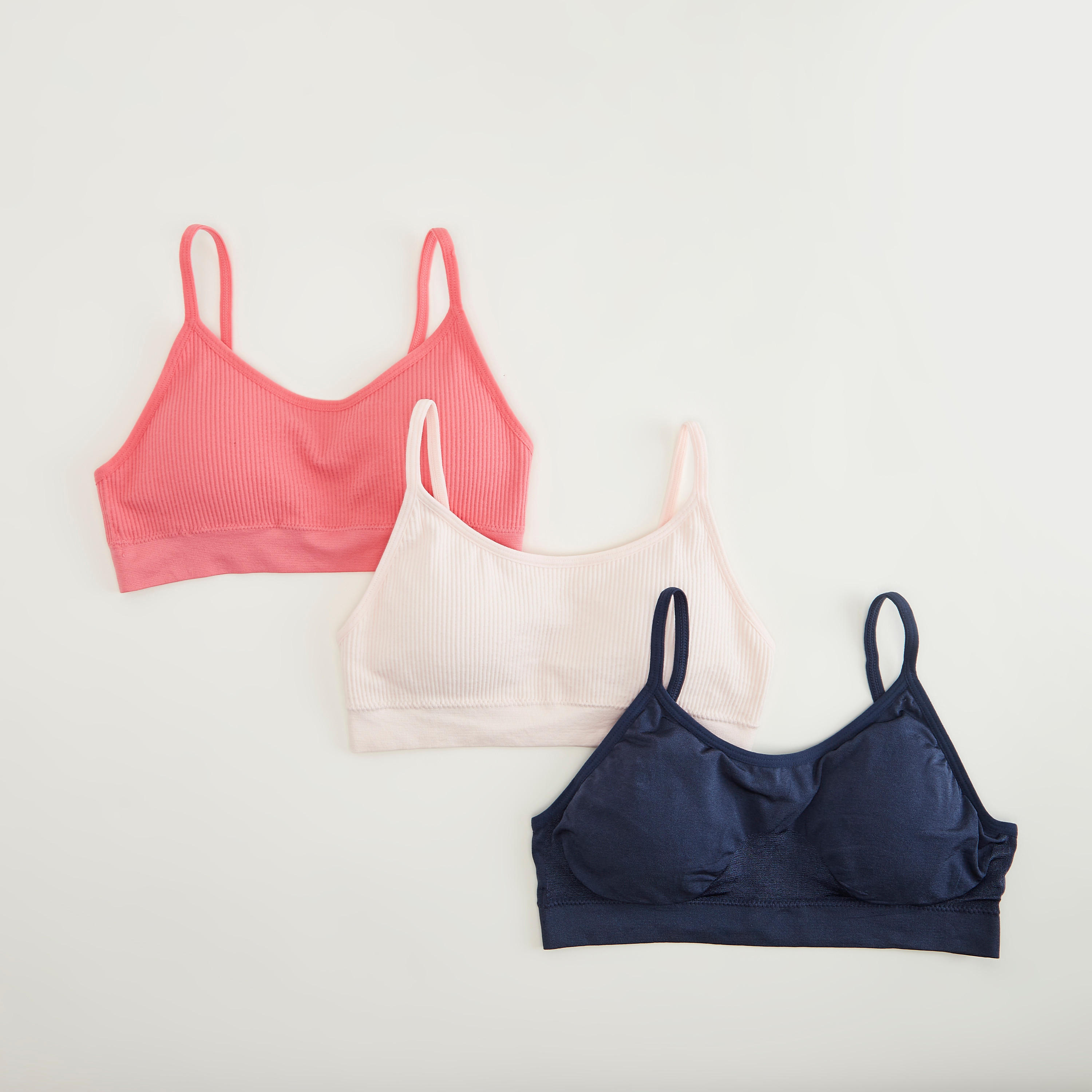صدريّة سادة متداخلة مبطّة - طقم من 3-women-clothing-lingerie-bras-image-4