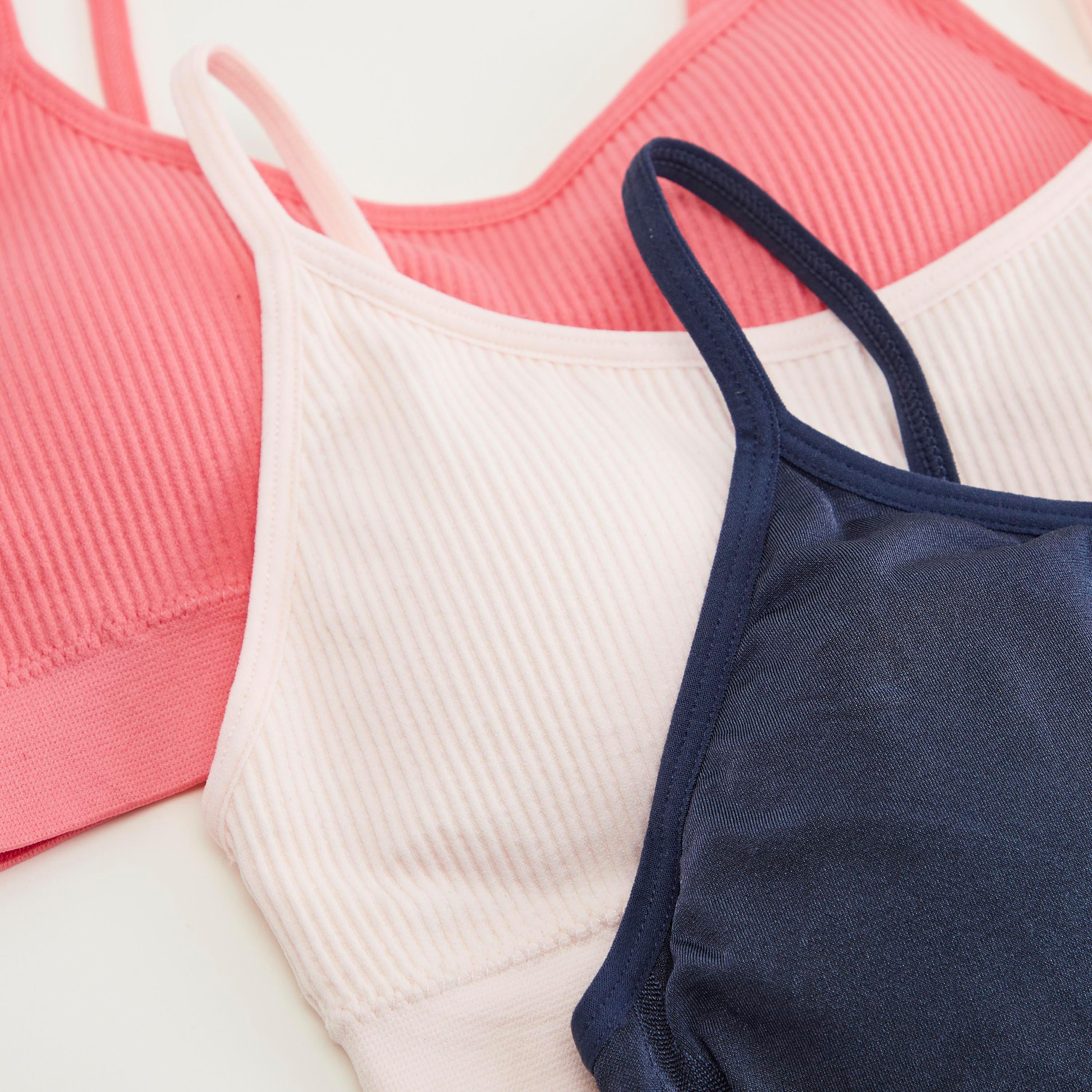 صدريّة سادة متداخلة مبطّة - طقم من 3-women-clothing-lingerie-bras-image-3