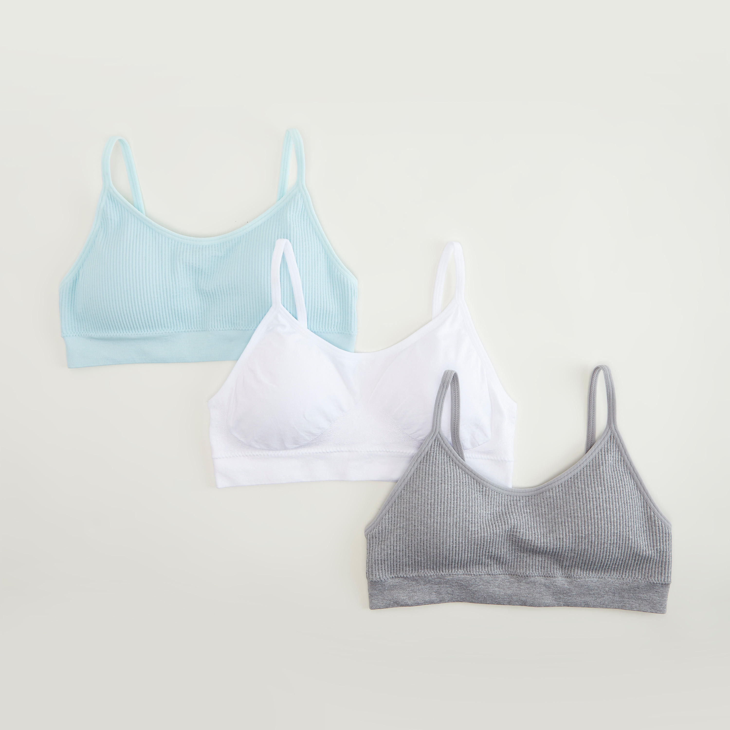 Set of 3 - Solid Seamless Padded Bra-women-clothing-lingerie-bras-image-1