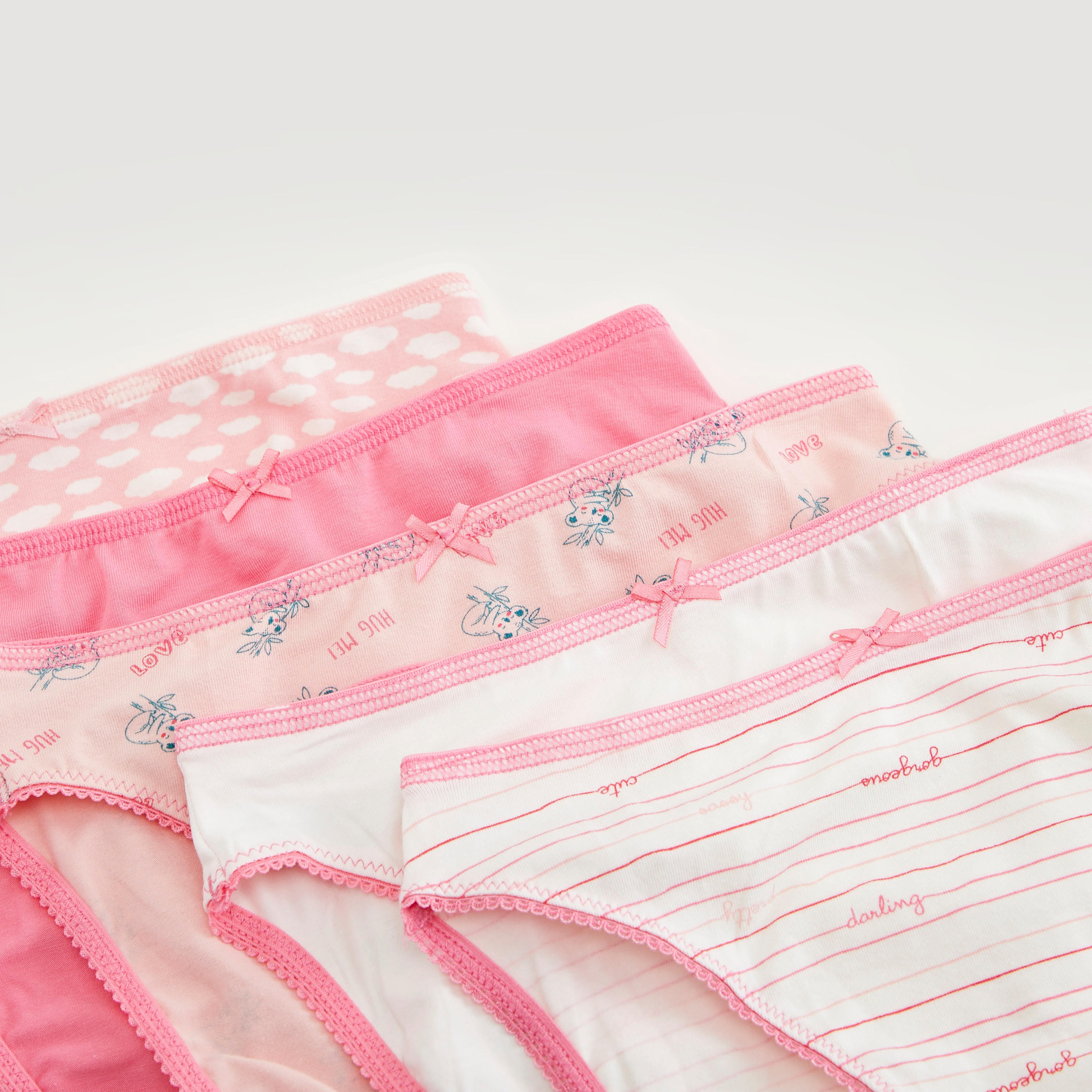 سراويل داخليّة هيبستر بخصر مطّاطي - طقم من 5-women-clothing-lingerie-panties-image-3