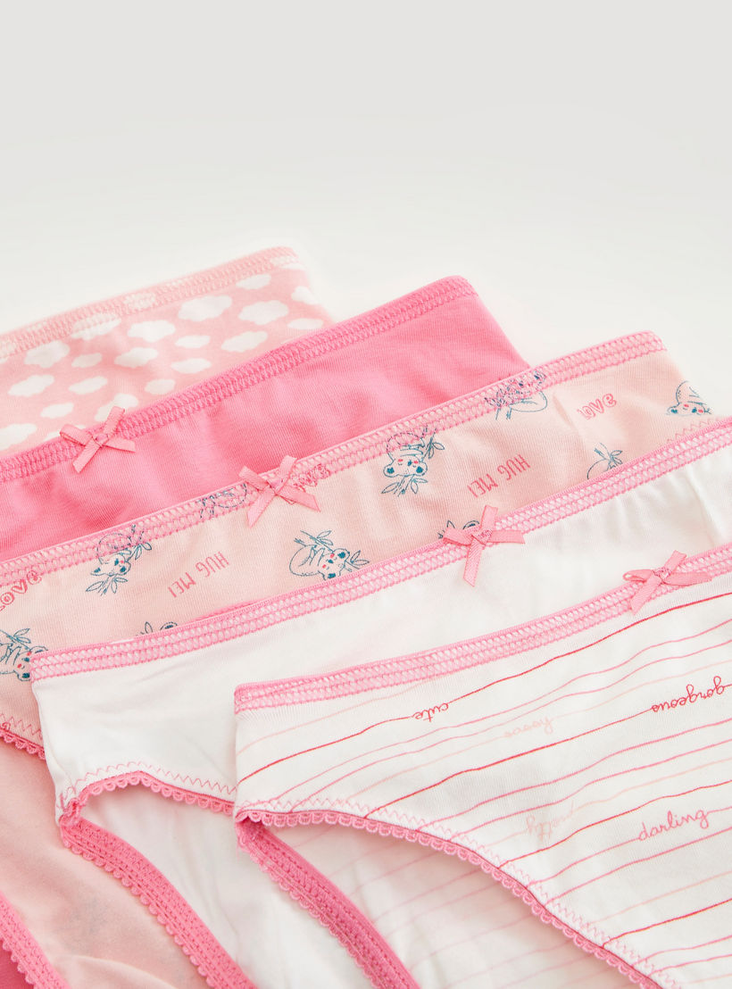 سراويل داخليّة هيبستر بخصر مطّاطي - طقم من 5-women-clothing-lingerie-panties-image-3