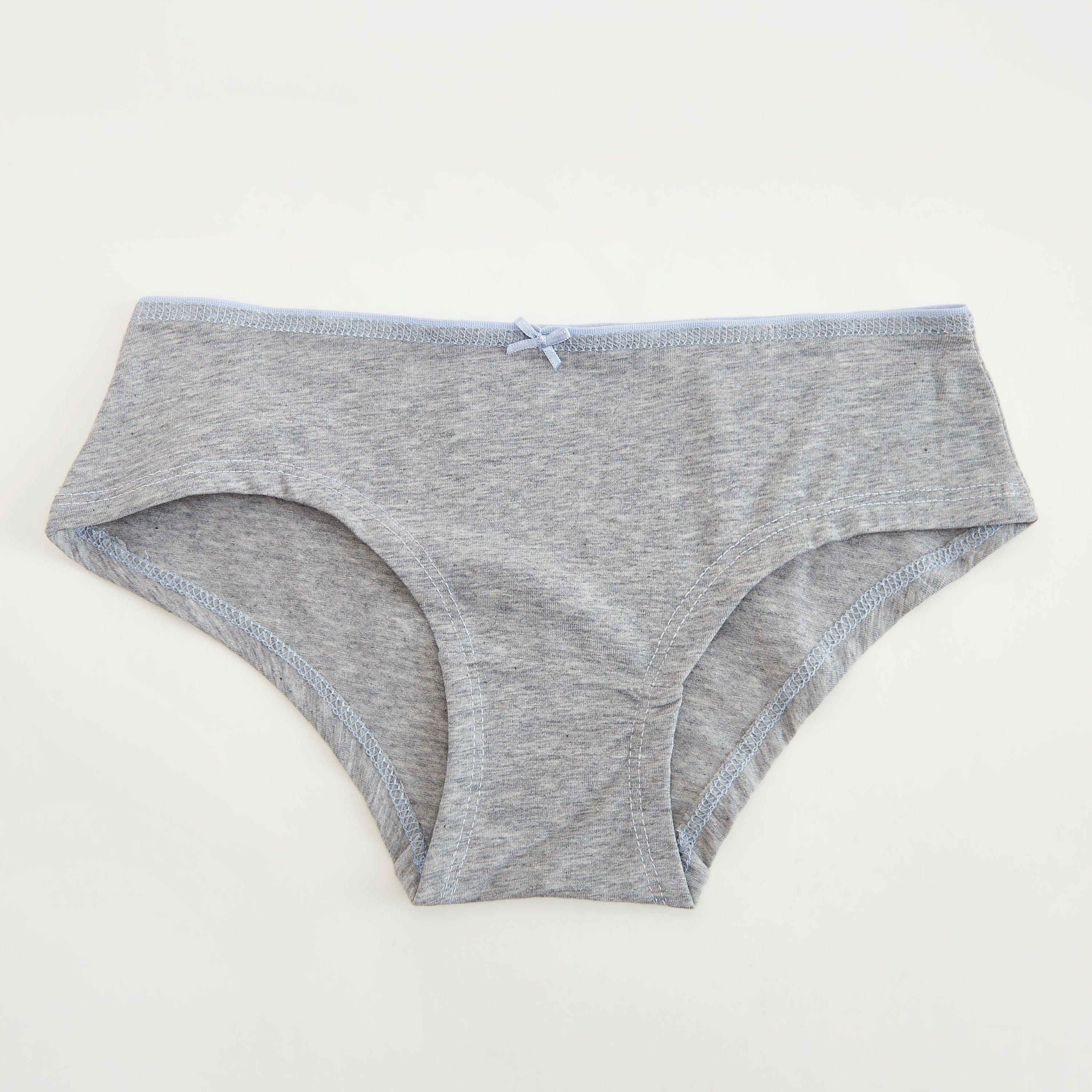 سراويل داخليّة بوي شورت سادة بخصر مطّاطي - طقم من 5-women-clothing-lingerie-panties-image-3