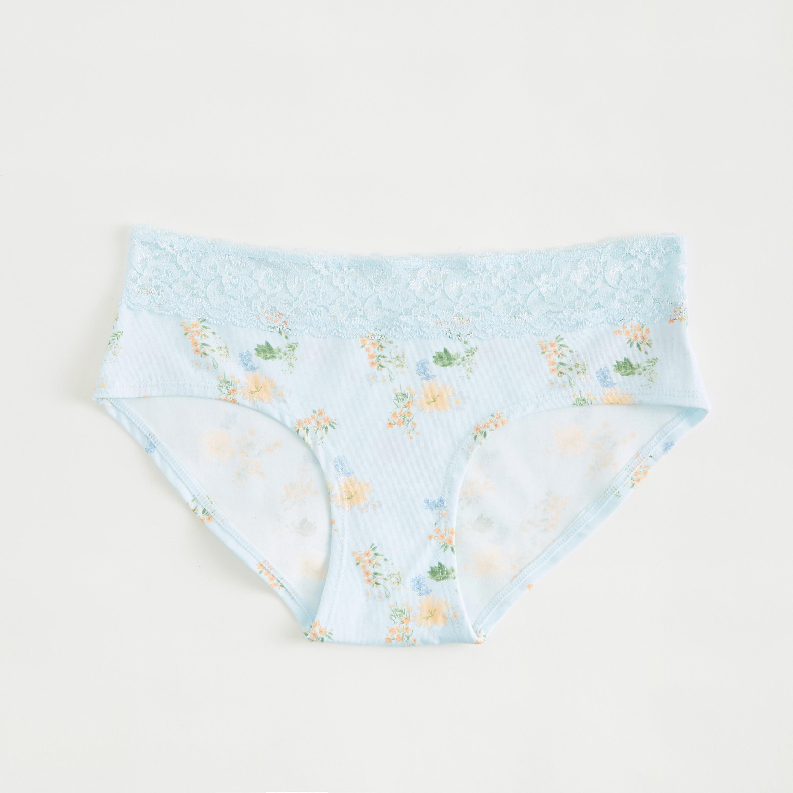 سراويل داخلية هيبستر بخصر مطاطي دانتيل وطبعات زهرية-women-clothing-lingerie-panties-image-1