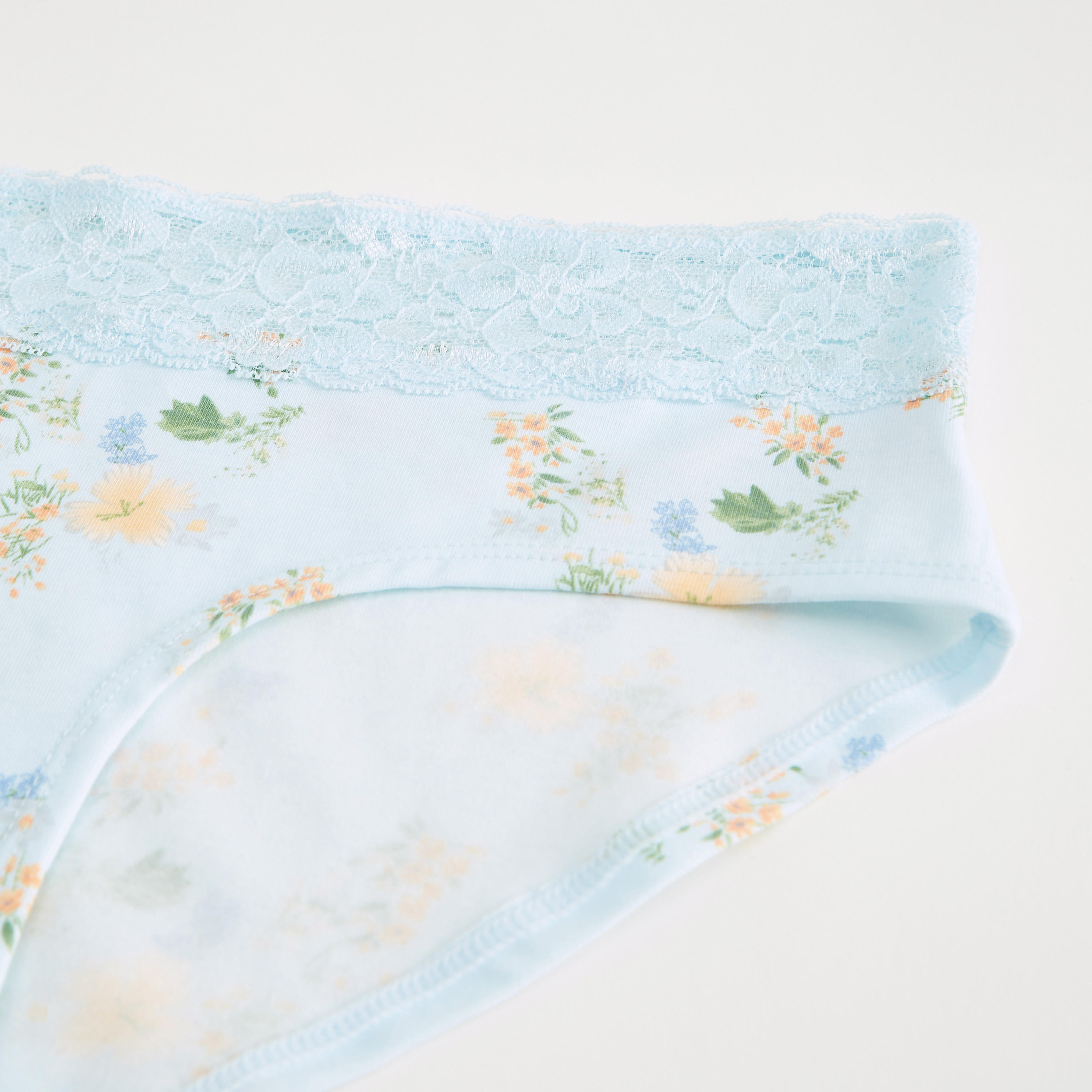 سراويل داخلية هيبستر بخصر مطاطي دانتيل وطبعات زهرية-women-clothing-lingerie-panties-image-2