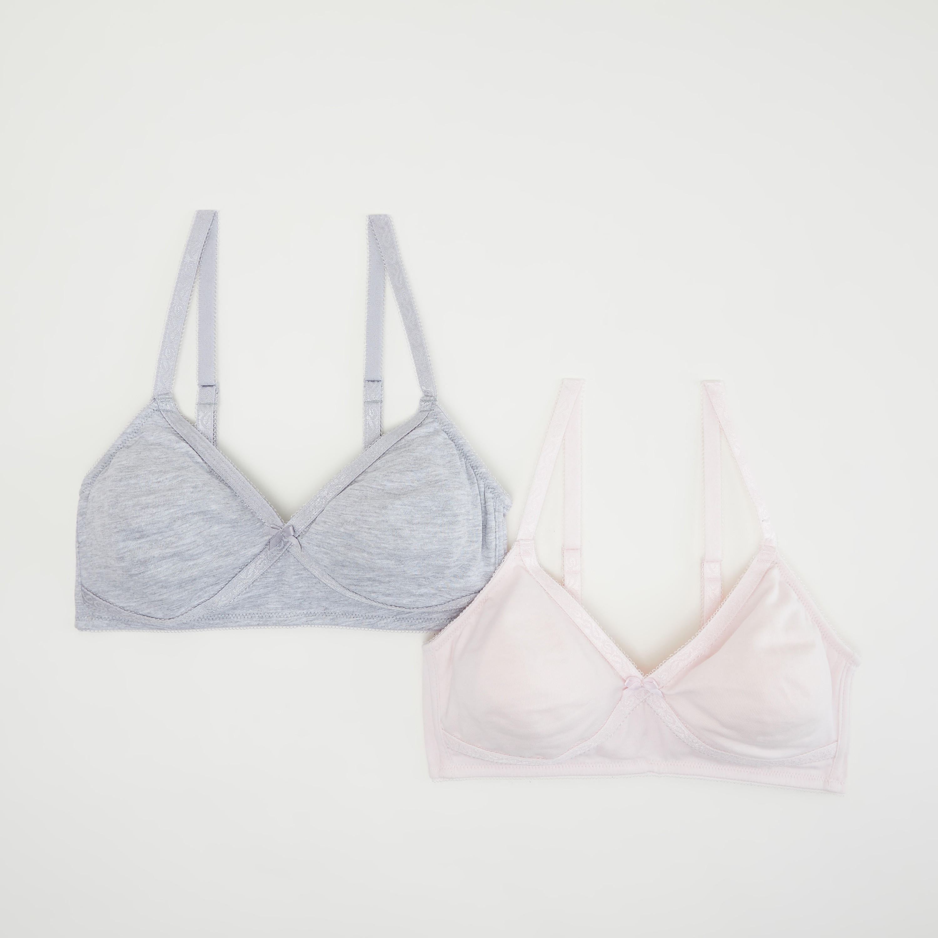 Set of 2 - Solid Bra with Adjustable Straps-women-clothing-lingerie-bras-image-1