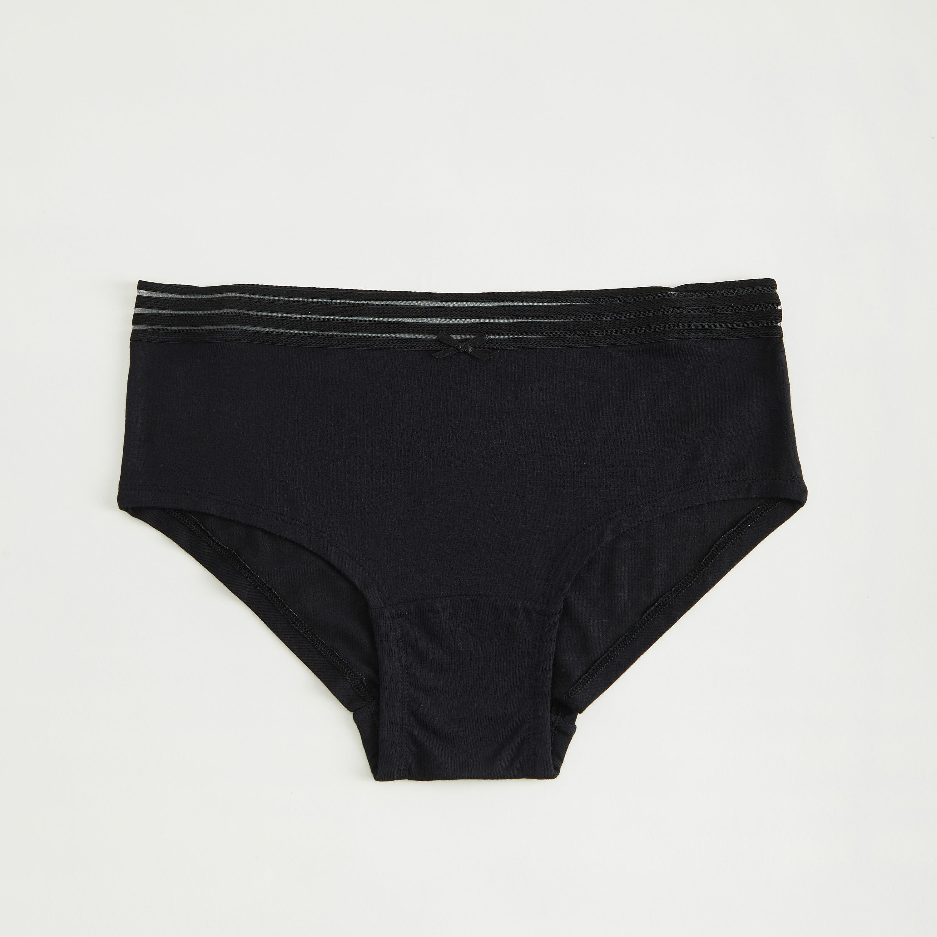 سراويل داخليّة هيبستر سادة بخصر مطّاطي - طقم من 3 قطع-women-clothing-lingerie-panties-image-3