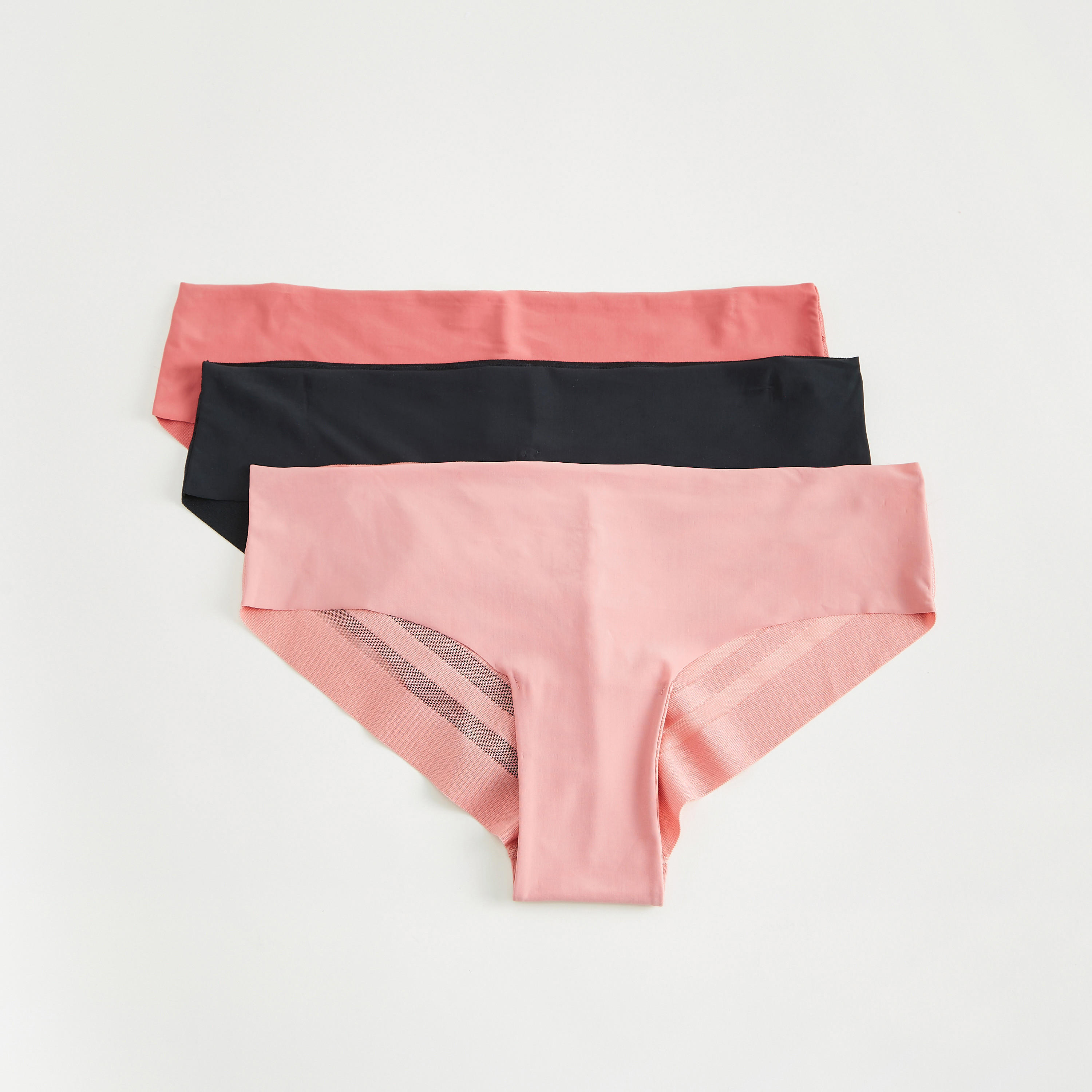 سراويل داخليّة هيبستر سادة بخصر مطّاطي - طقم من 3 قطع-women-clothing-lingerie-panties-image-1