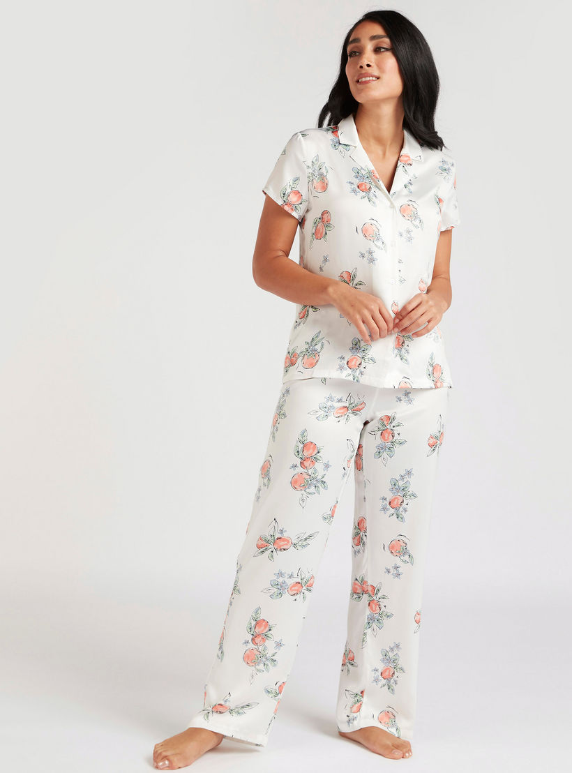Printed Shirt and Full Length Pyjama Set-women-clothing-nightwear-pyjamas-longsets-image-1