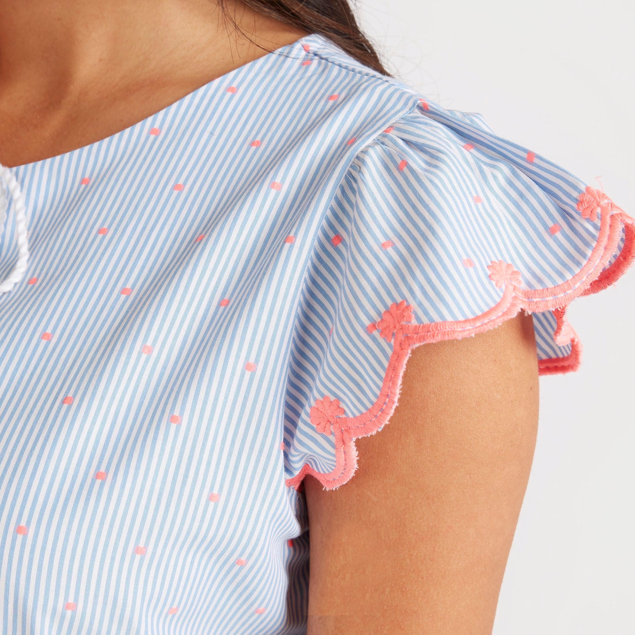 فستان قصير سادة بأكمام كاب وأربطة عنق-women-clothing-nightwear-nighties-image-7