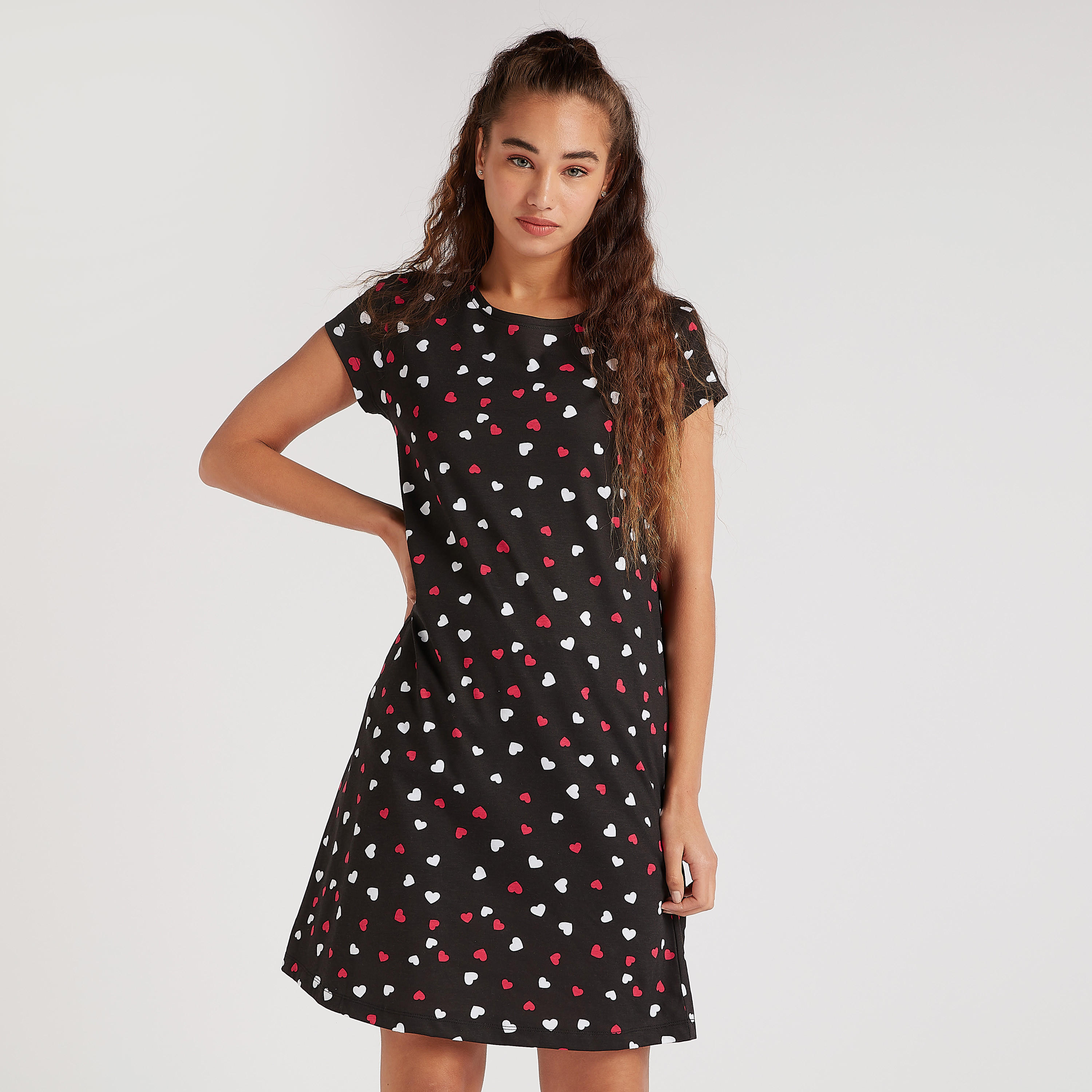 طقم ملابس نوم 3 قطع بطبعات-women-clothing-nightwear-pyjamas-longsets-image-8