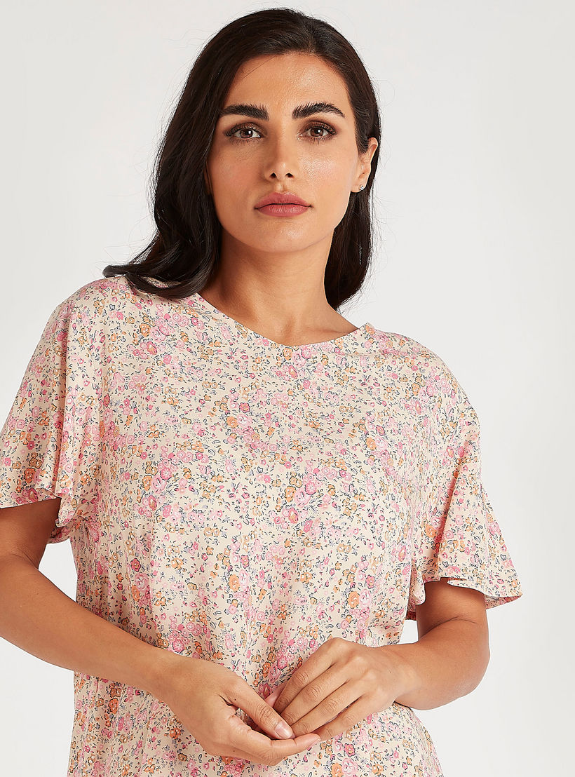 قمصان نوم بياقة v وأكمام قصيرة - طقم من 2-women-clothing-nightwear-nighties-image-6