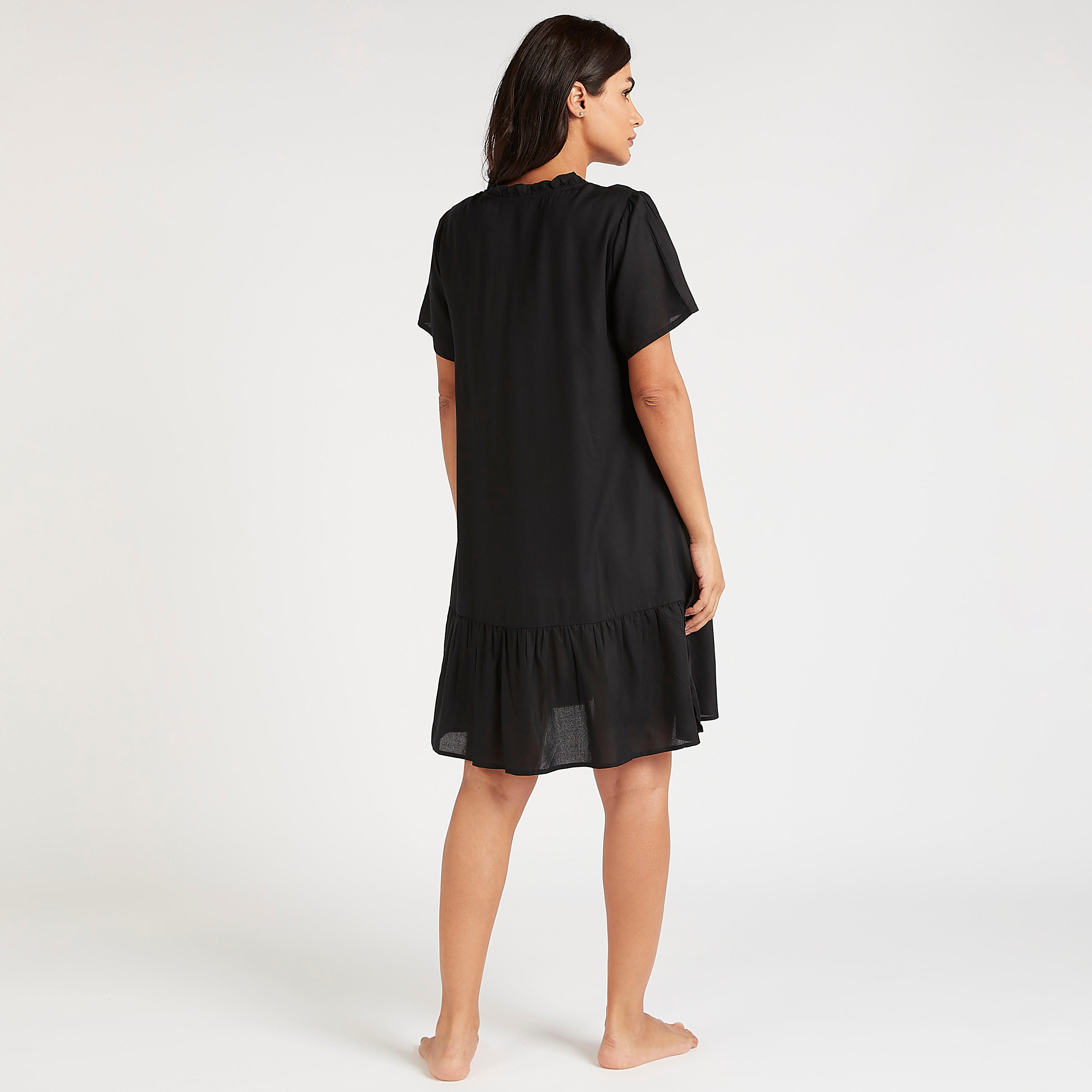 قمصان نوم بياقة مستديرة وطبعات وكشكشة - طقم من 2-women-clothing-nightwear-nighties-image-5