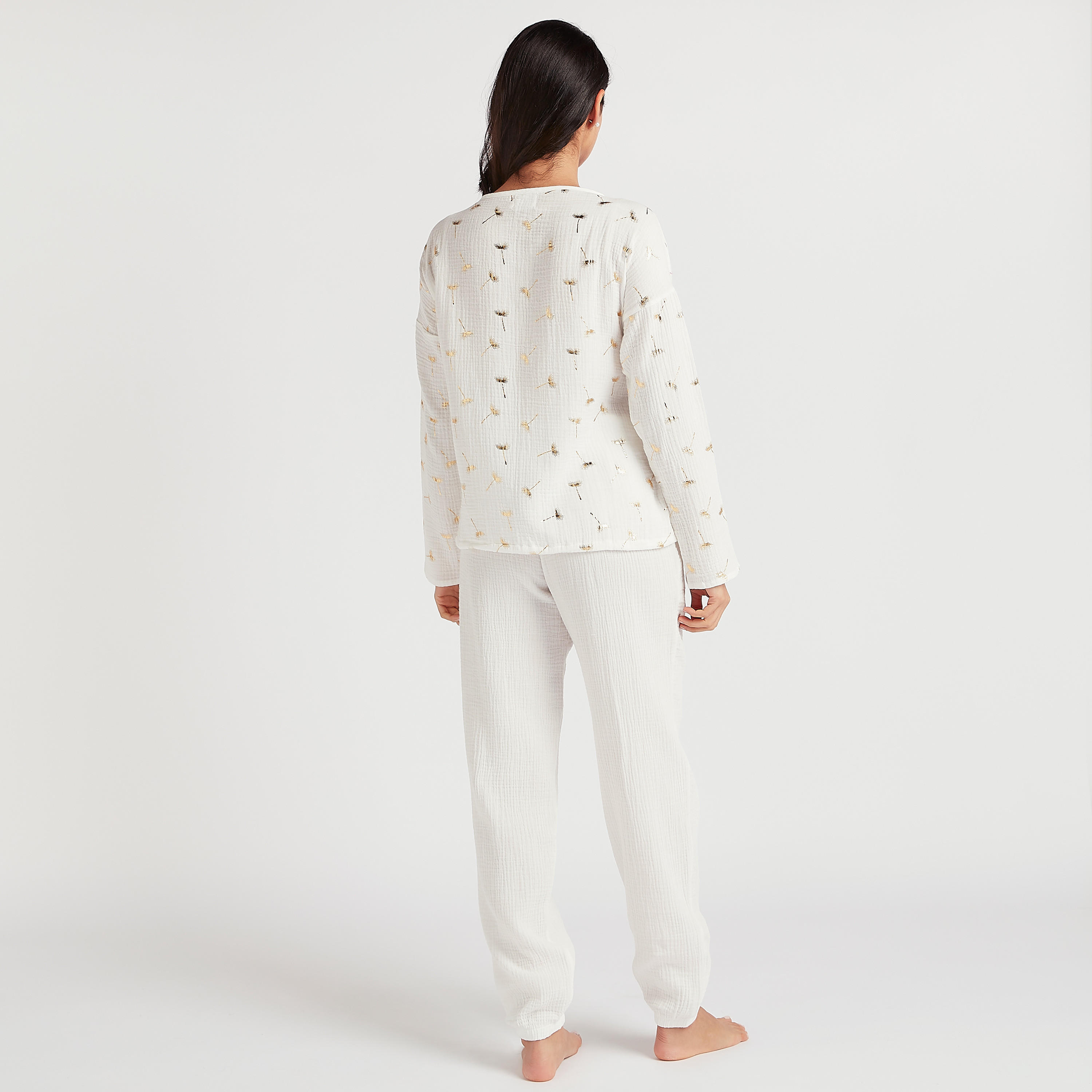 Printed Round Neck Nightshirt and Pyjama Set-women-clothing-nightwear-pyjamas-longsets-image-4