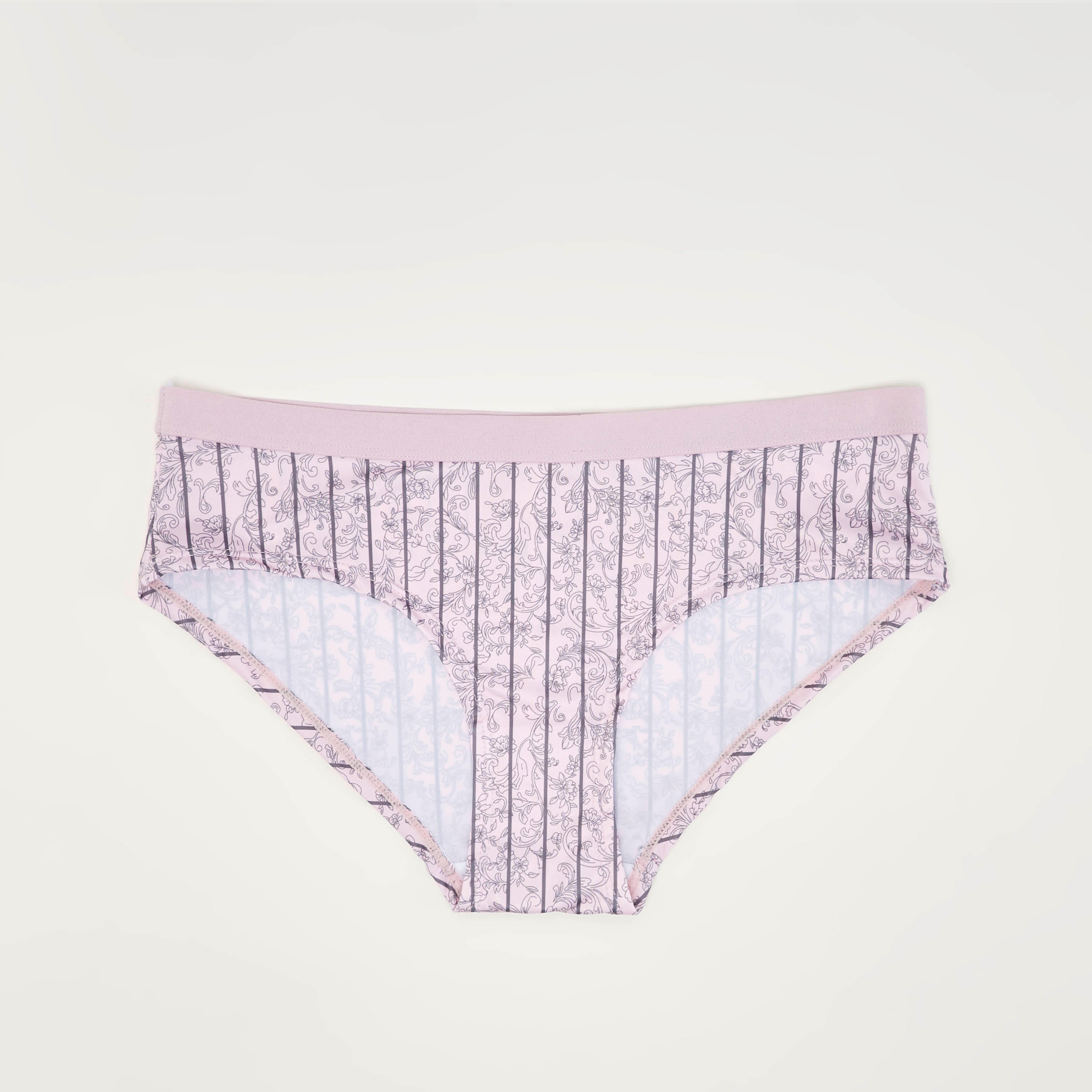 سراول داخلي هيبستر بطبعات أزهار وخصر مطّاطي-women-clothing-lingerie-panties-image-1