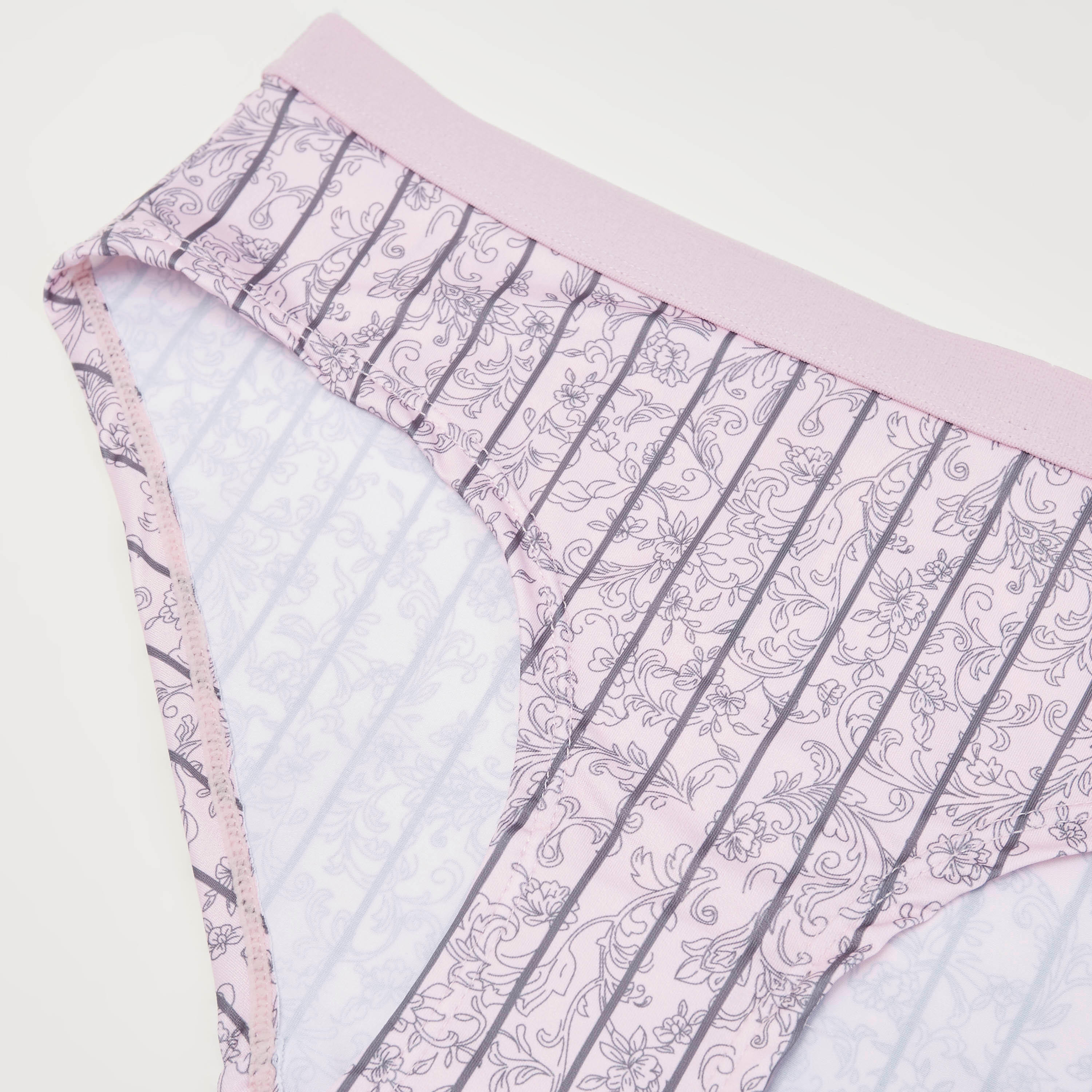 سراول داخلي هيبستر بطبعات أزهار وخصر مطّاطي-women-clothing-lingerie-panties-image-2