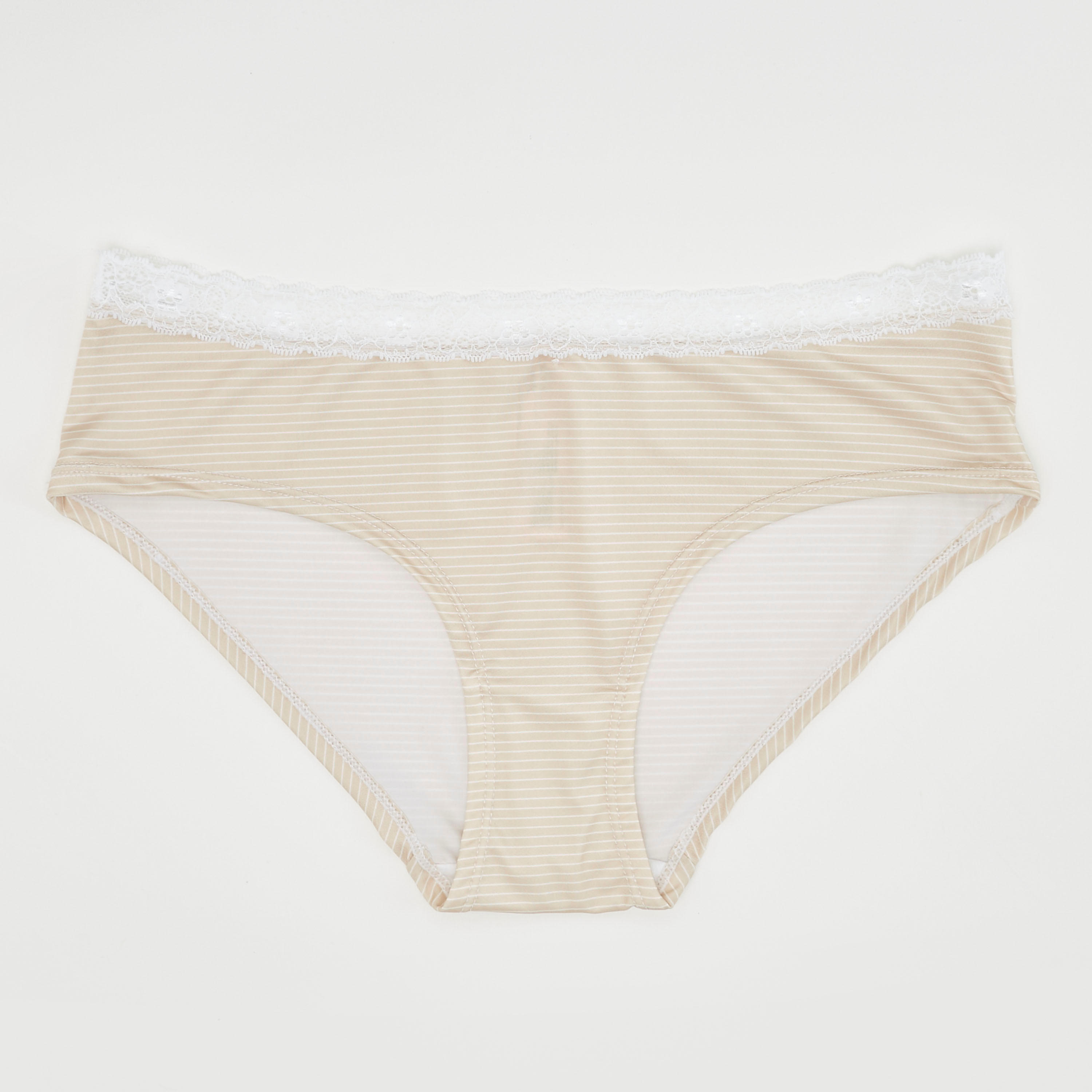 سروال هيبستر داخلي مخطّط بخصر دانتيل-women-clothing-lingerie-panties-image-1