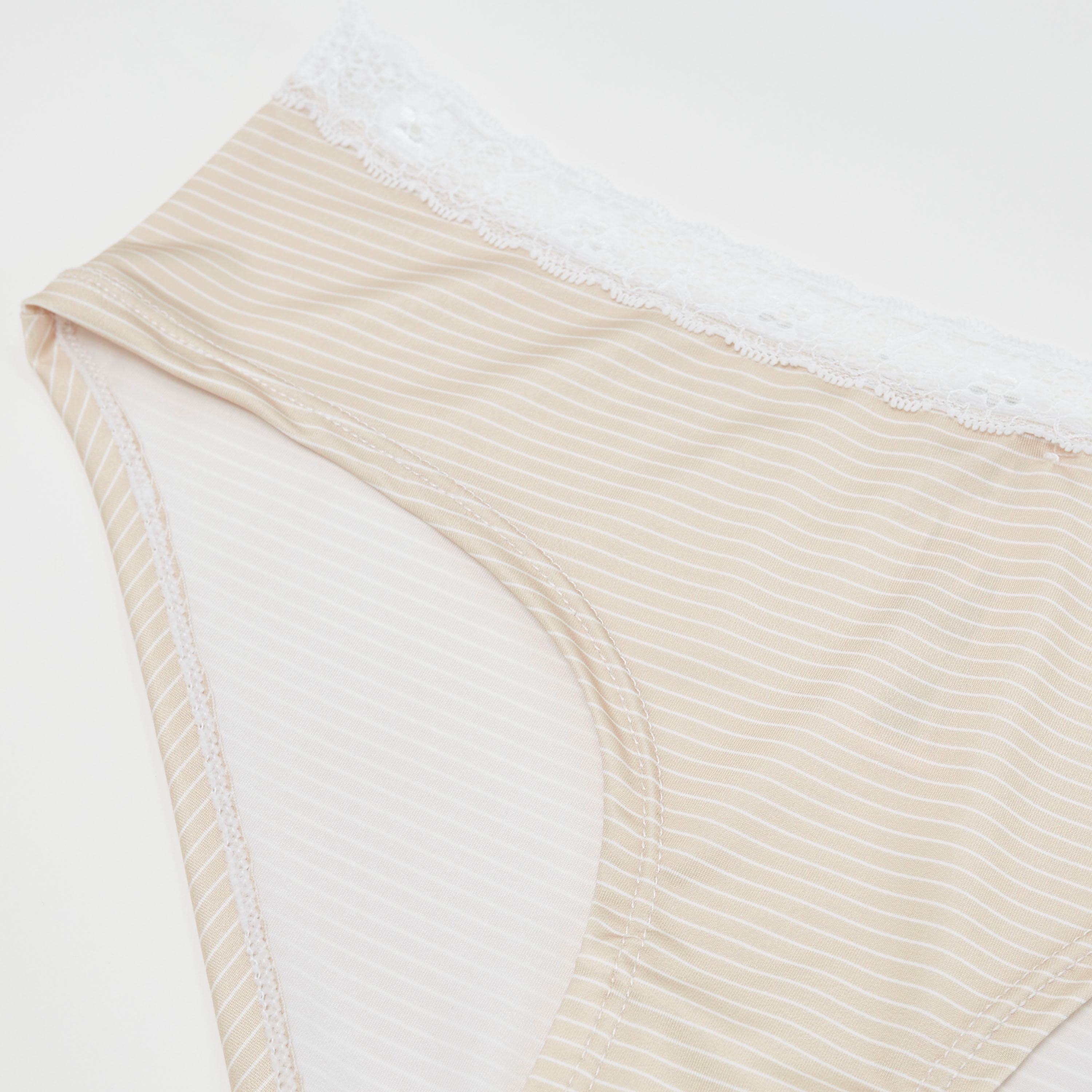 سروال هيبستر داخلي مخطّط بخصر دانتيل-women-clothing-lingerie-panties-image-2