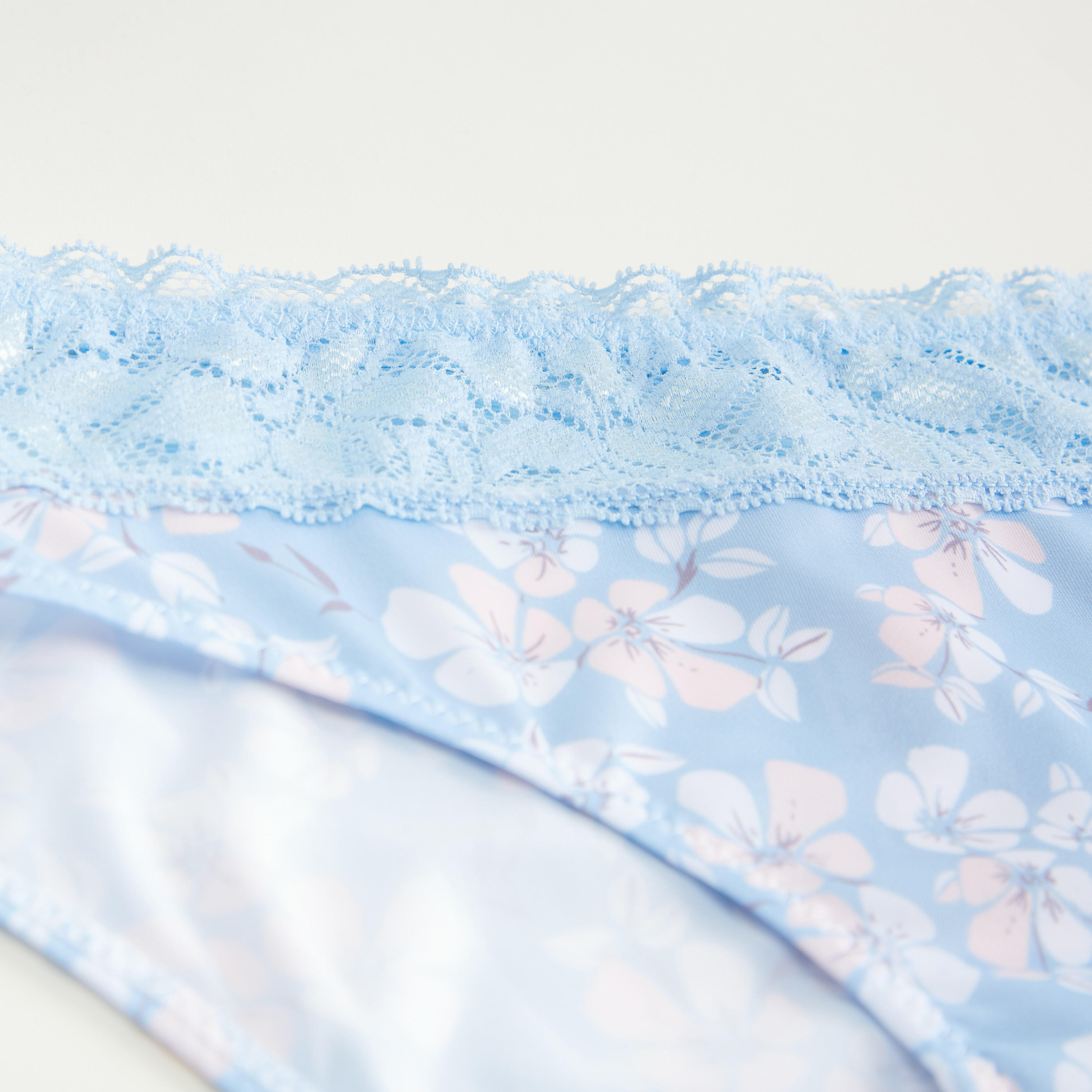 سراويل داخلية هيبستر بخصر مطاطي دانتيل وطبعات أزهار-women-clothing-lingerie-panties-image-2