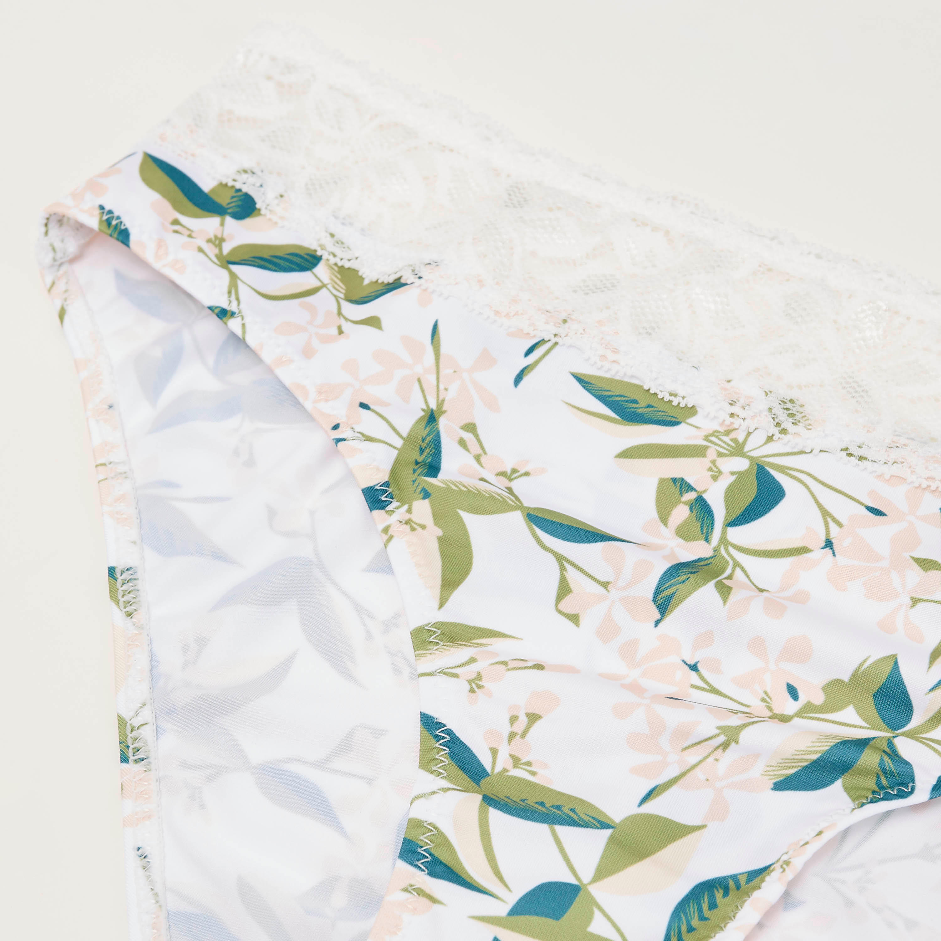 سروال داخلي هيبستر بطبعات أزهار وخصر مطّاطي دانتيل-women-clothing-lingerie-panties-image-2