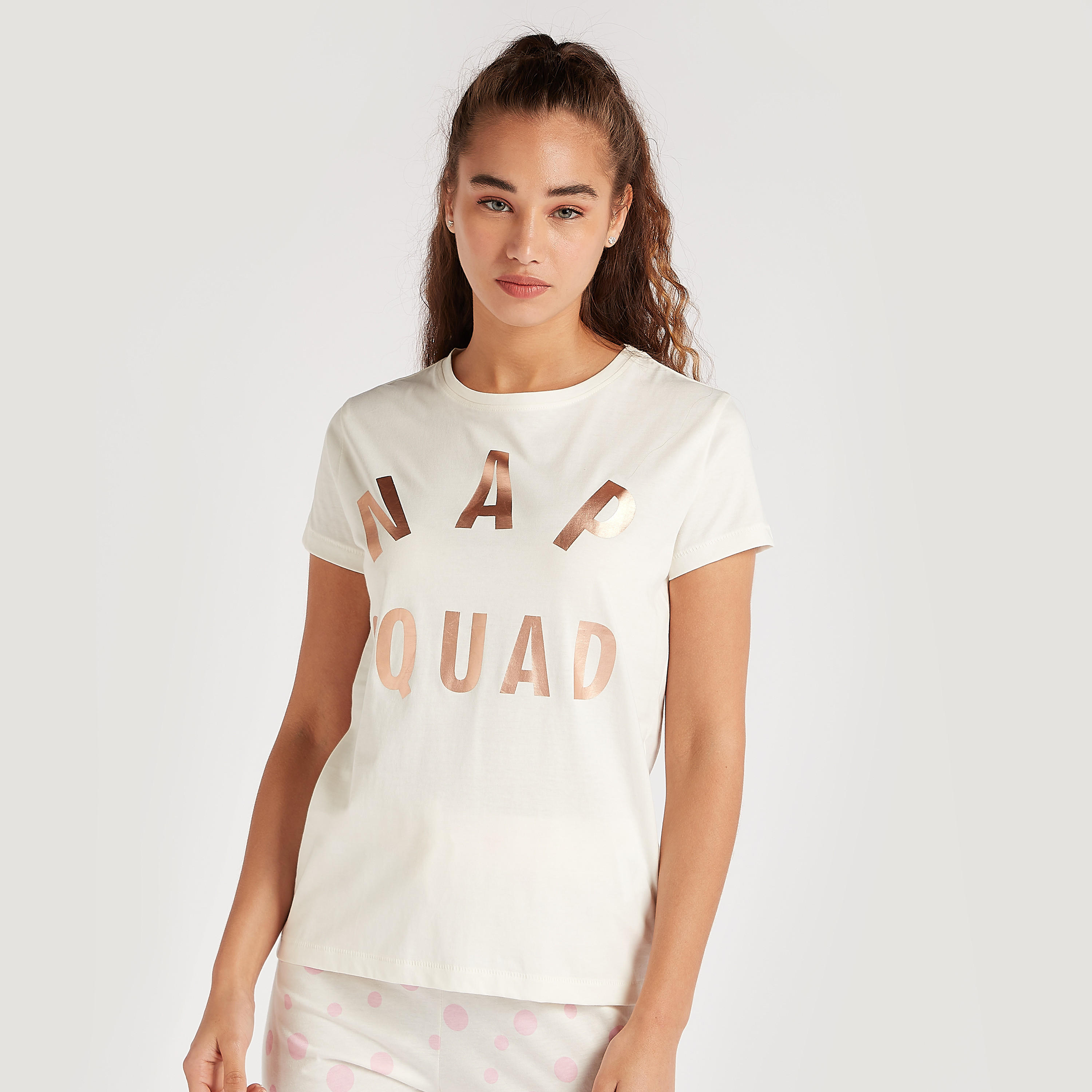 Printed Crew Neck T-shirt and Full Length Pyjama Set-women-clothing-nightwear-pyjamas-longsets-image-2