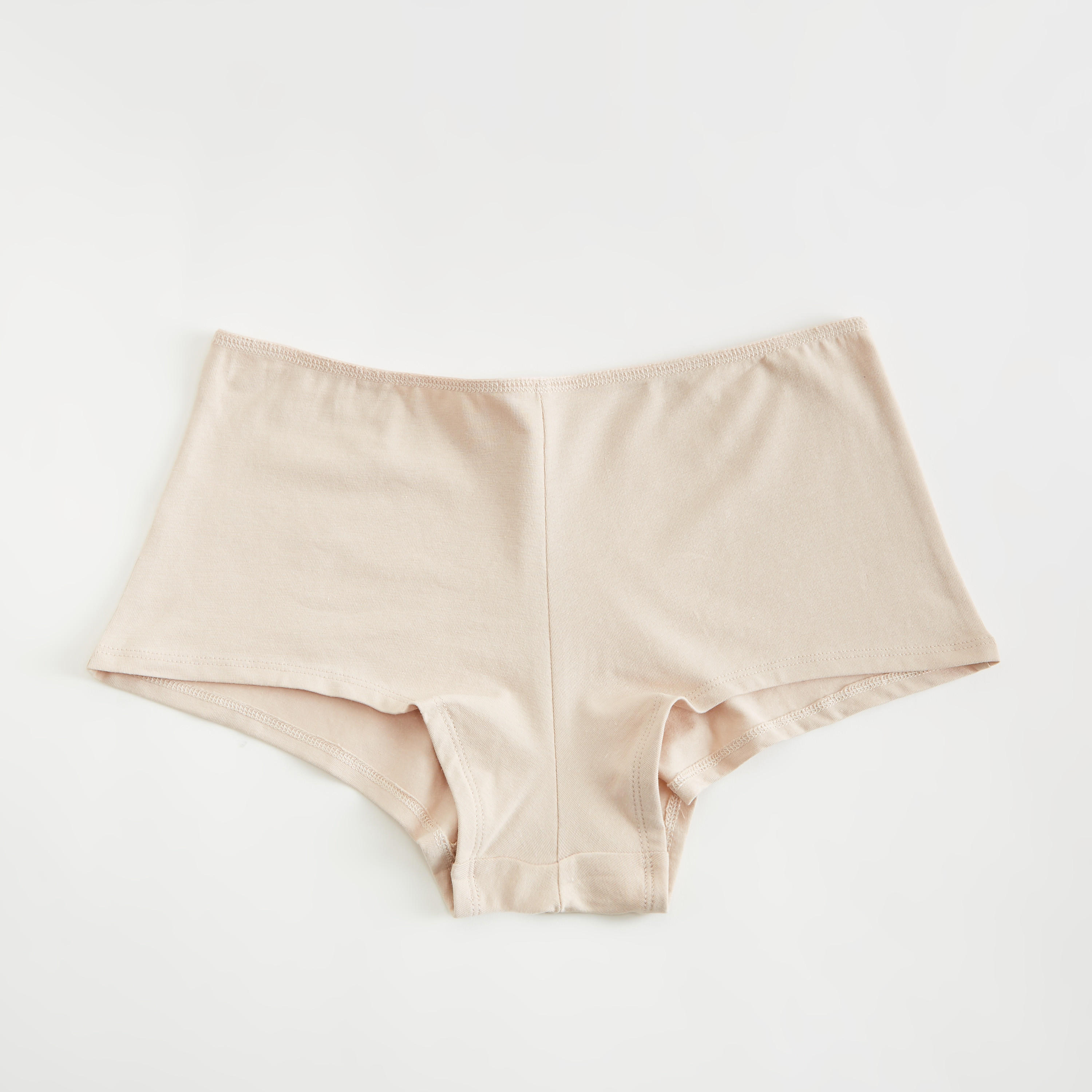 سراويل داخليّة بوي شورت سادة بخصر مطّاطي - طقم من 5 قطع-women-clothing-lingerie-panties-image-2