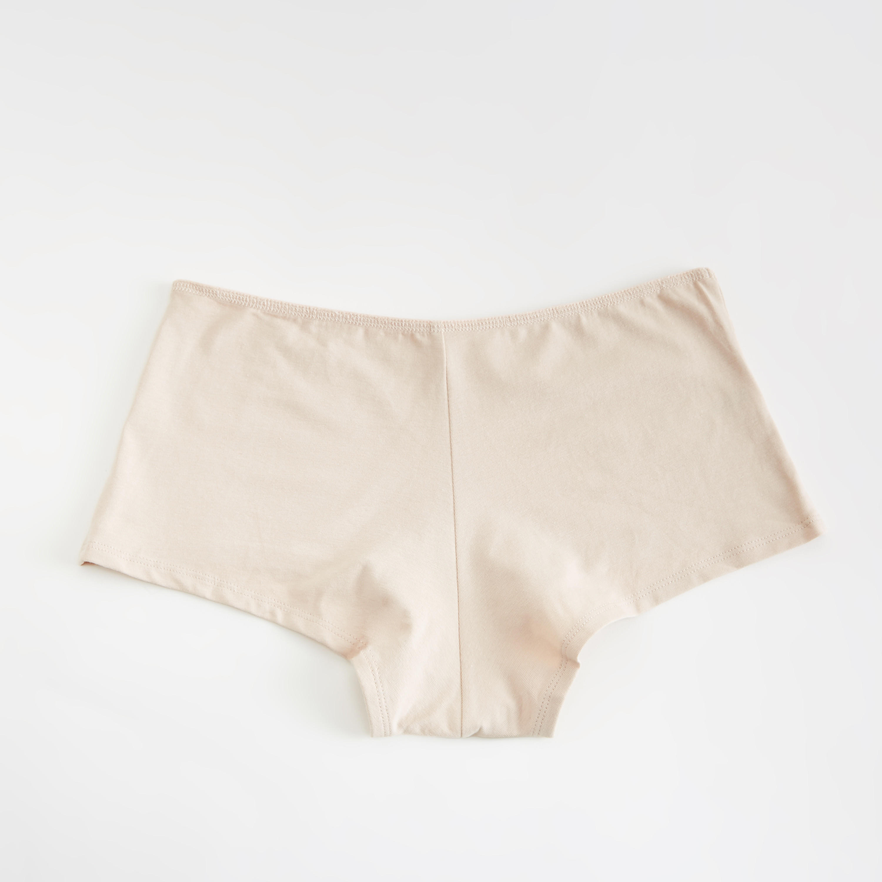 سراويل داخليّة بوي شورت سادة بخصر مطّاطي - طقم من 5 قطع-women-clothing-lingerie-panties-image-1