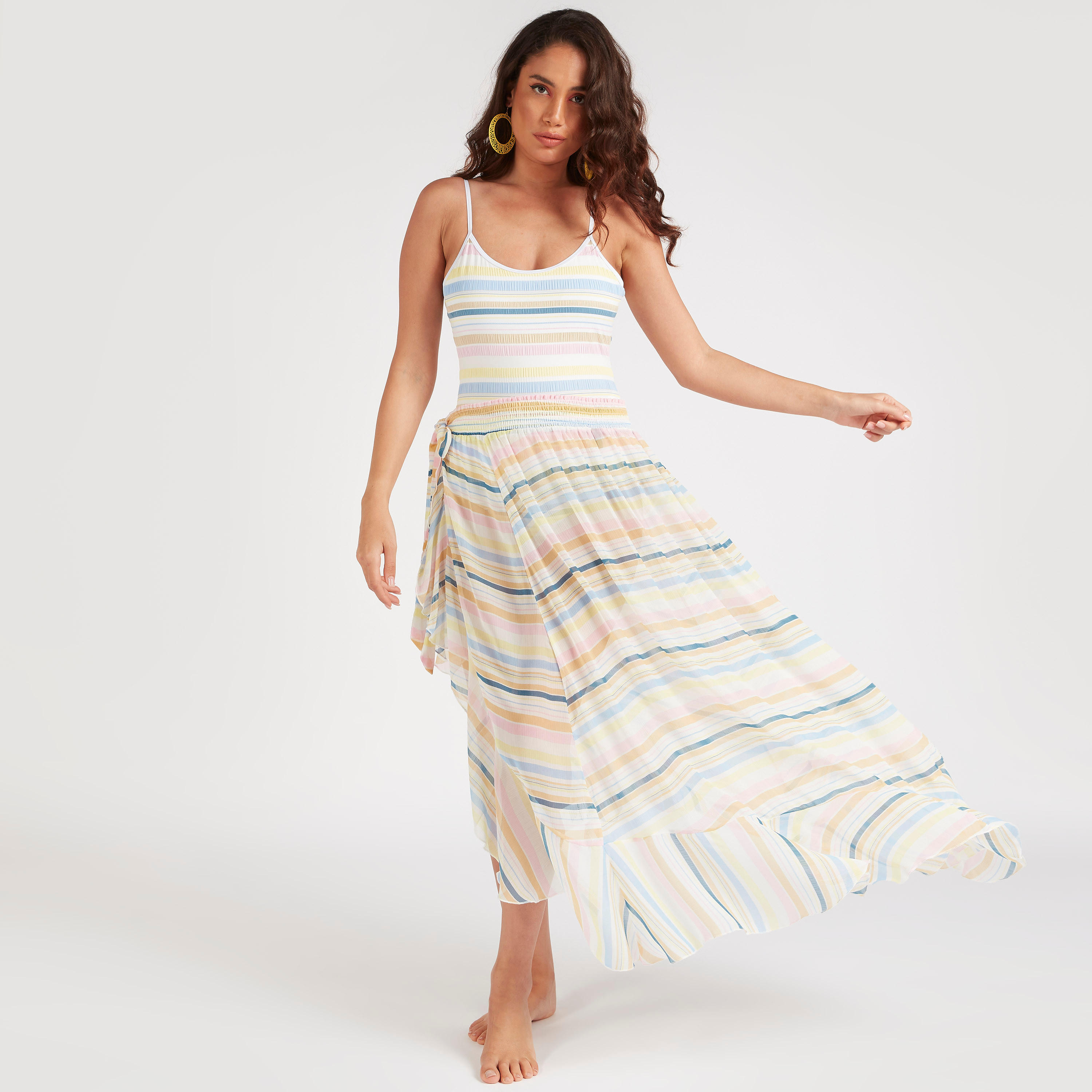 تنورة بأراف غير مستوية من بيتش وير-women-clothing-swimandbeach-beachwear-image-5