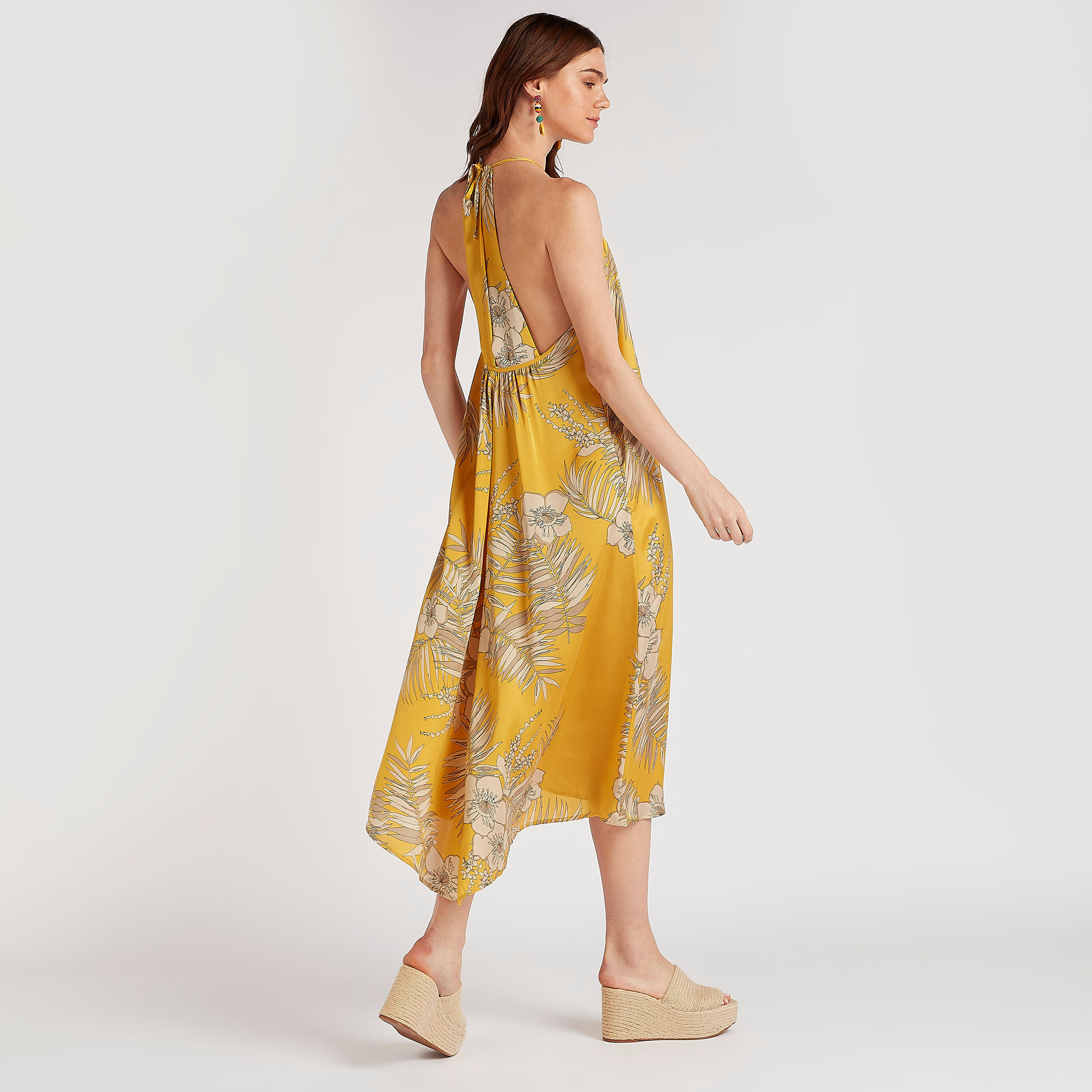 Floral Print Dress with Back Tie-Ups-women-clothing-swimandbeach-beachwear-image-4