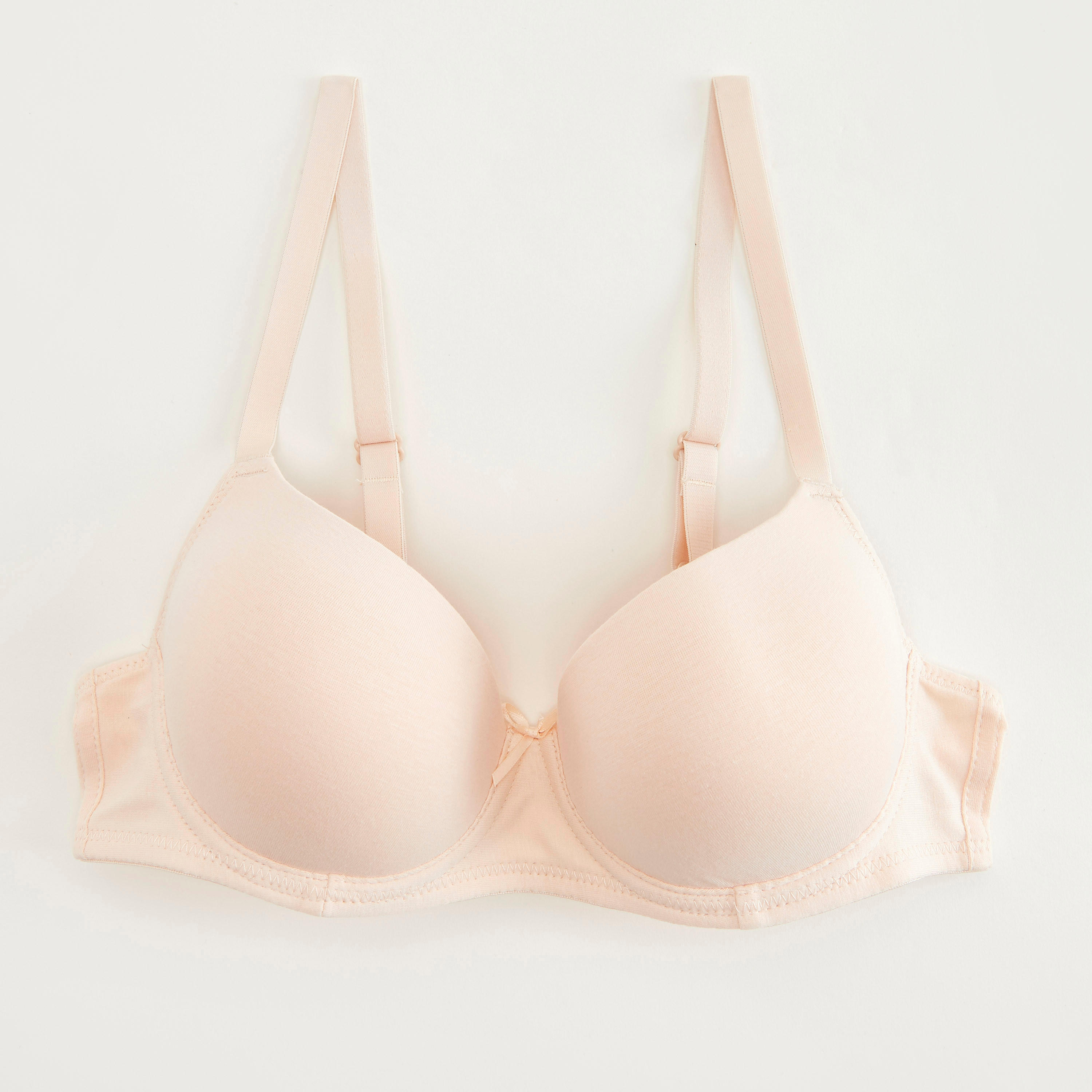 صدرية بلانج سادة مبطّنة بأحزمة قابلة للتعديل-women-clothing-lingerie-bras-image-4