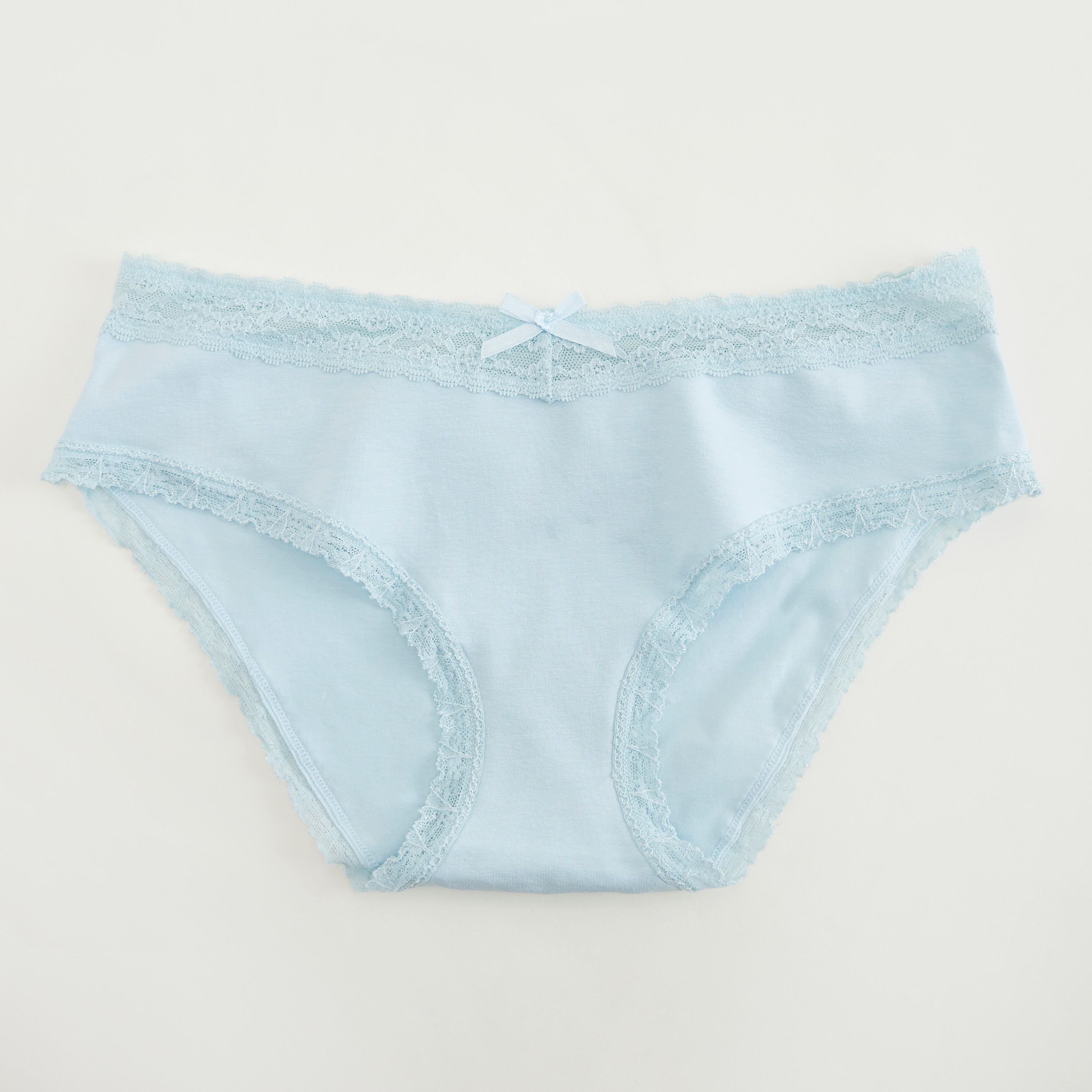 Lace Detailed Boyshort Briefs with Elasticated Waist-women-clothing-lingerie-panties-image-1