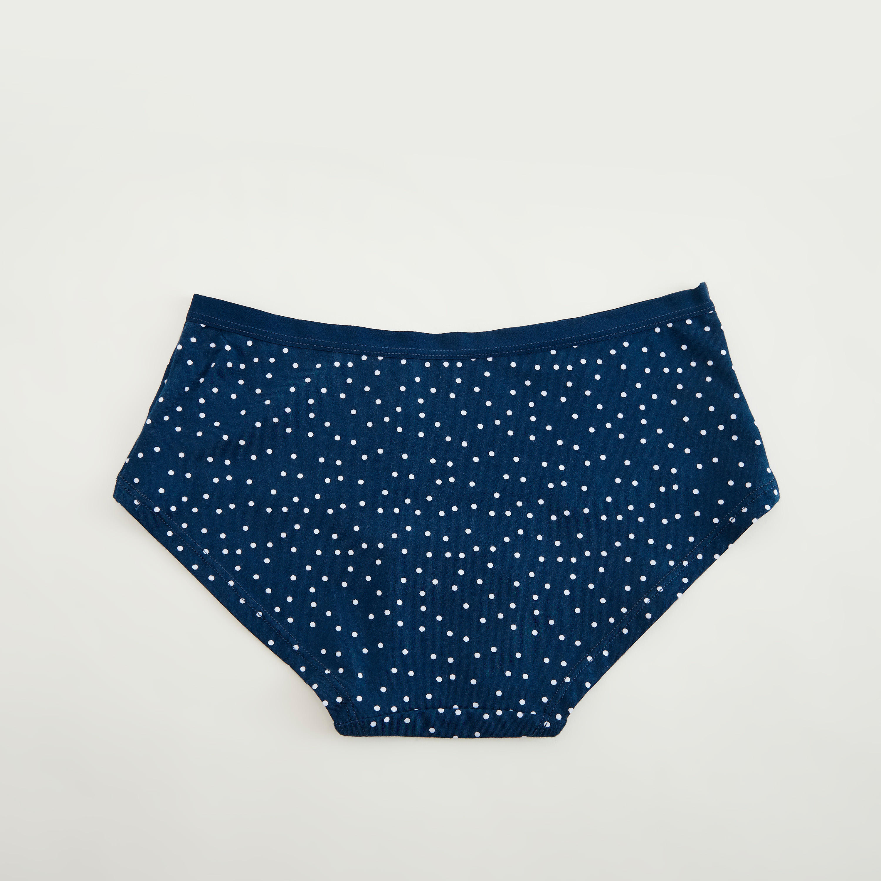Polka Dot Print Boyshort Briefs with Elasticated Waistband-women-clothing-lingerie-panties-image-3