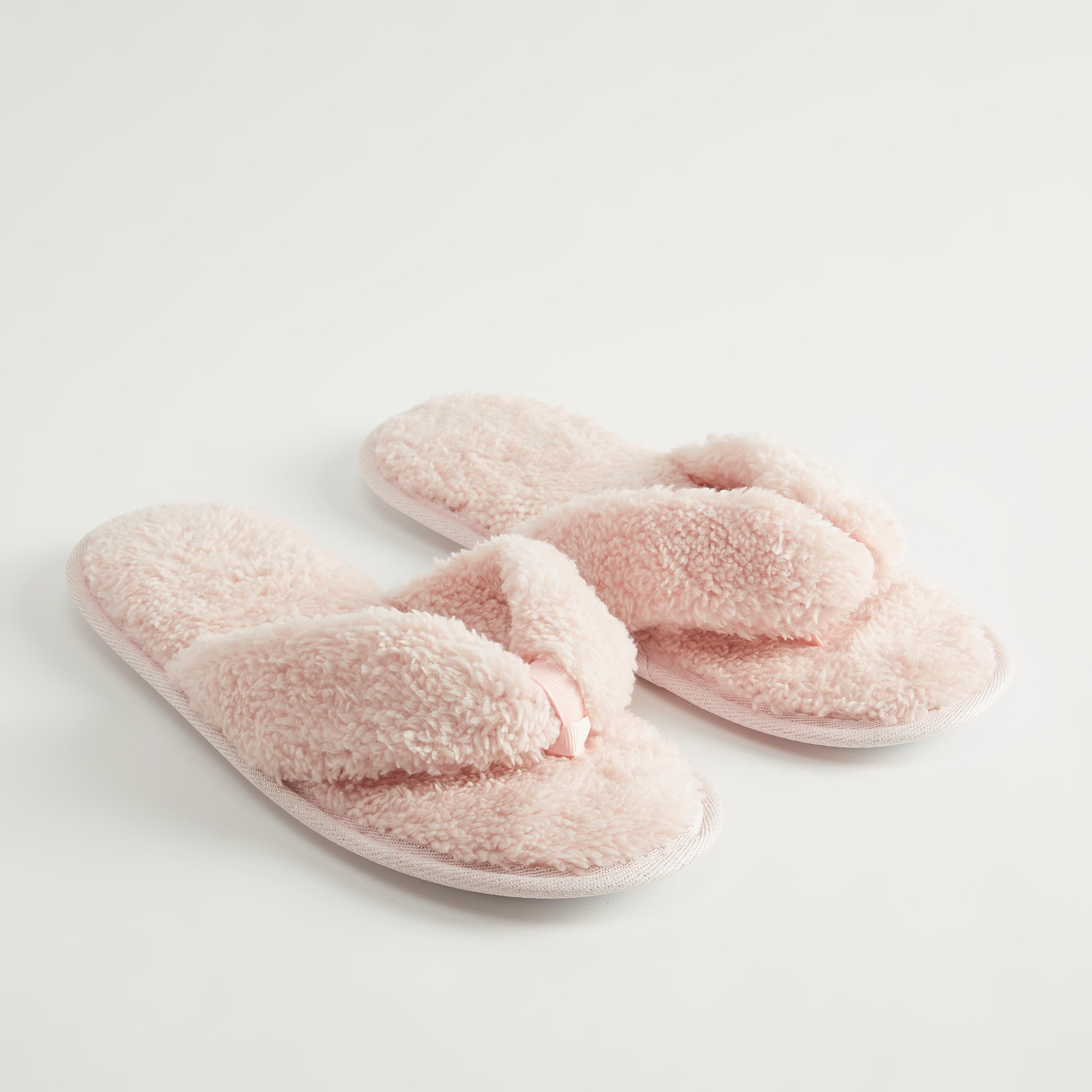 Textured Plush Slippers-women-clothing-nightwear-bedroomslippers-image-2