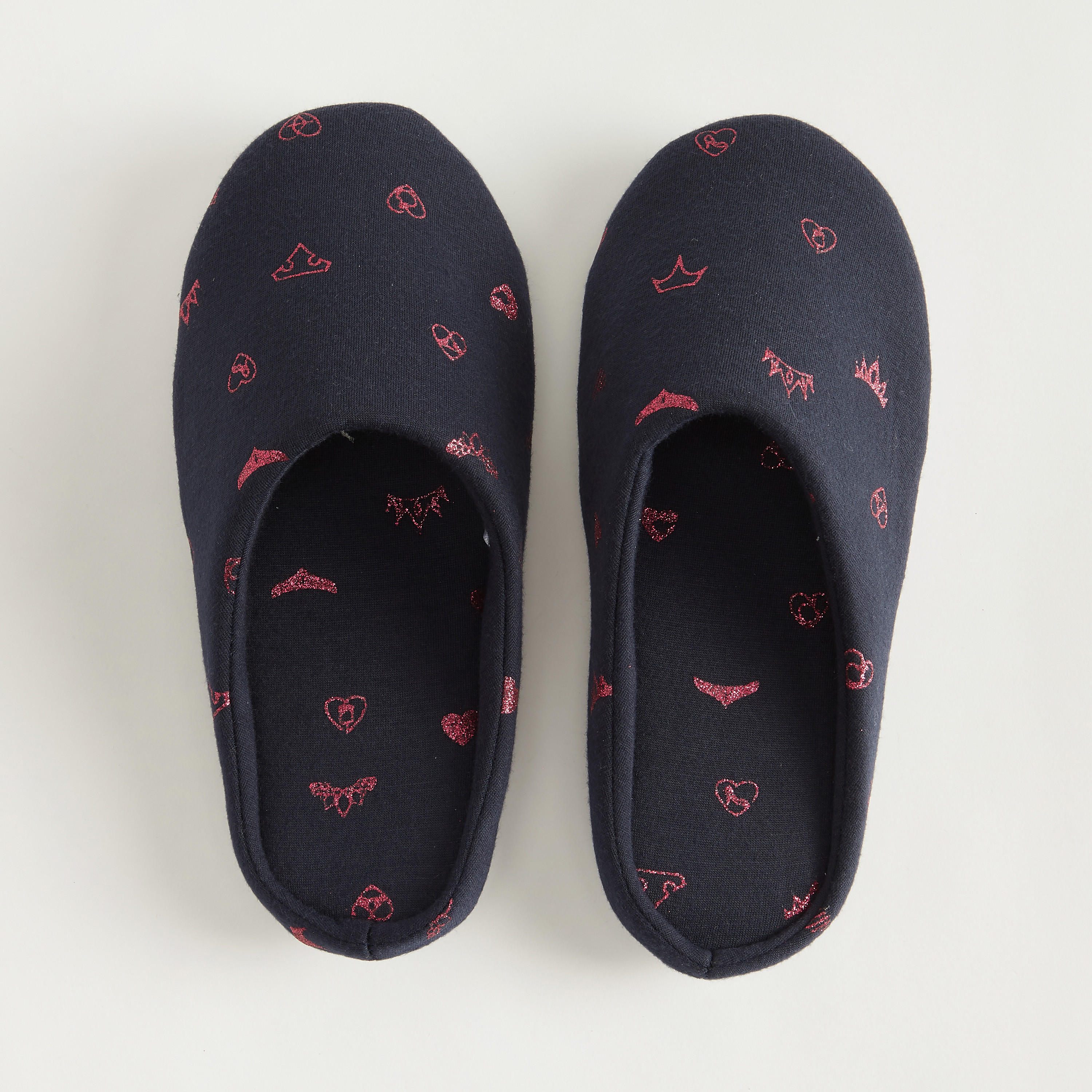 Princess Print Mule Slippers-women-clothing-nightwear-bedroomslippers-image-1