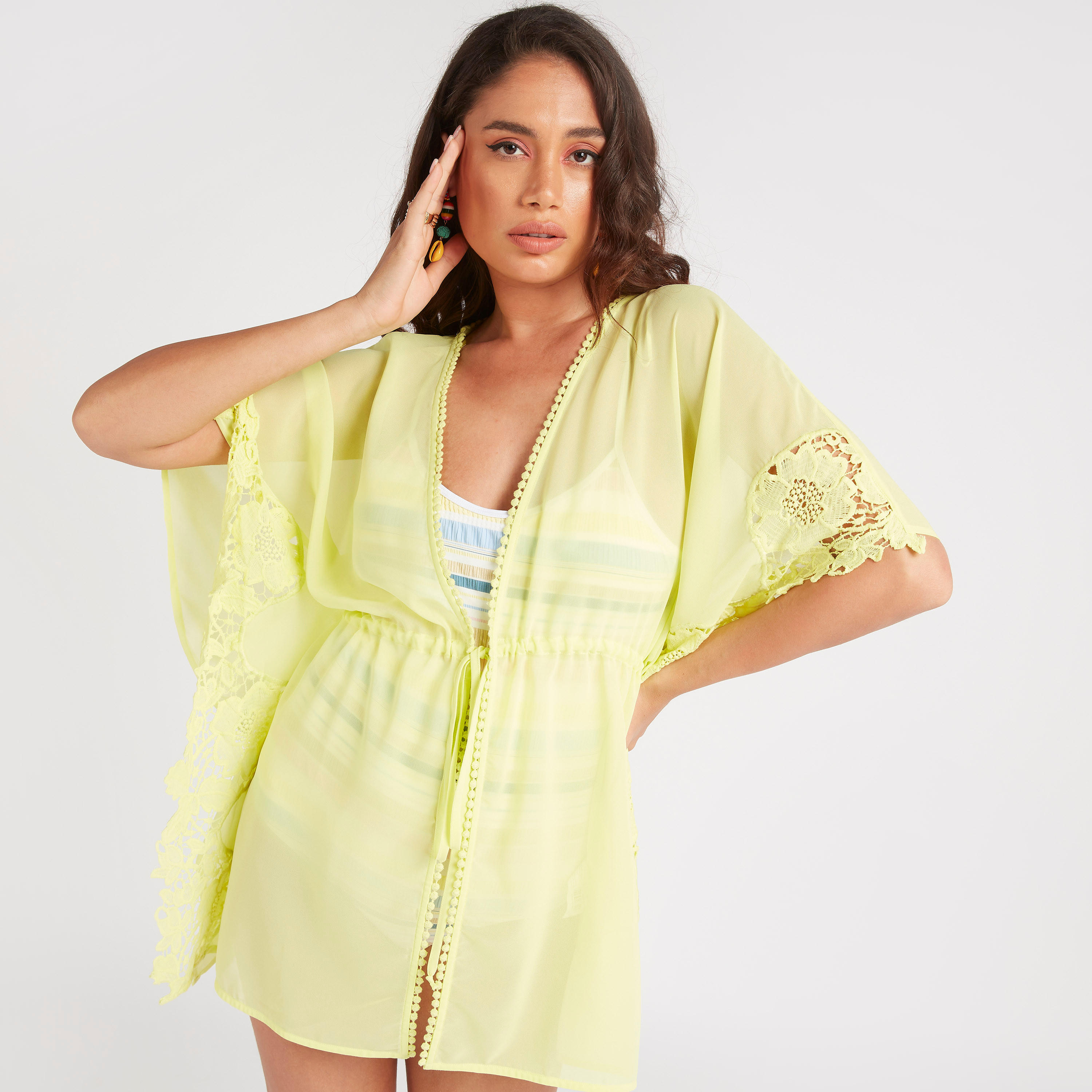 كيمونو بتفاصيل دانتيل من بيتش وير-women-clothing-swimandbeach-beachwear-image-6