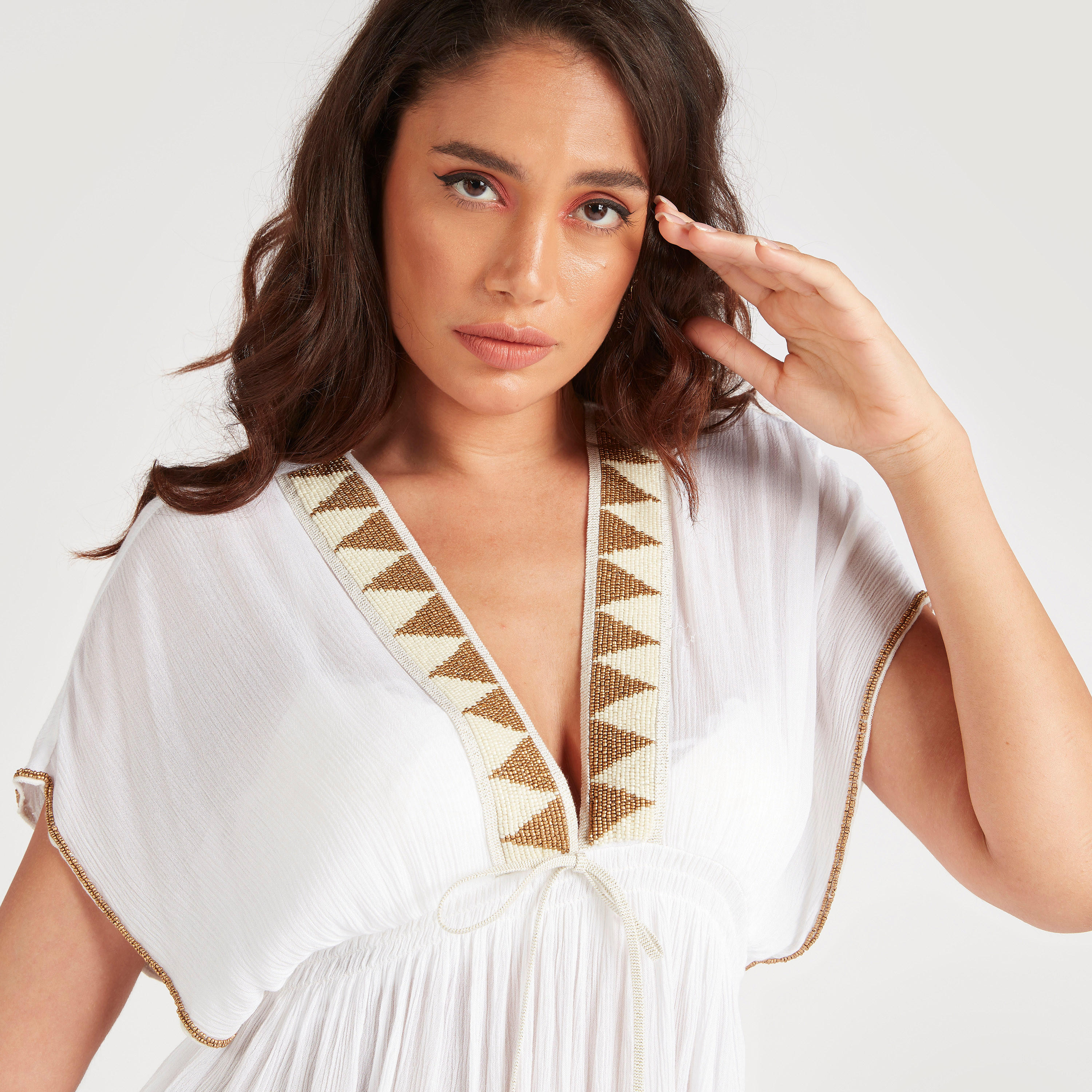 Beachwear Bead Detailed Mini Dress-women-clothing-swimandbeach-beachwear-image-3