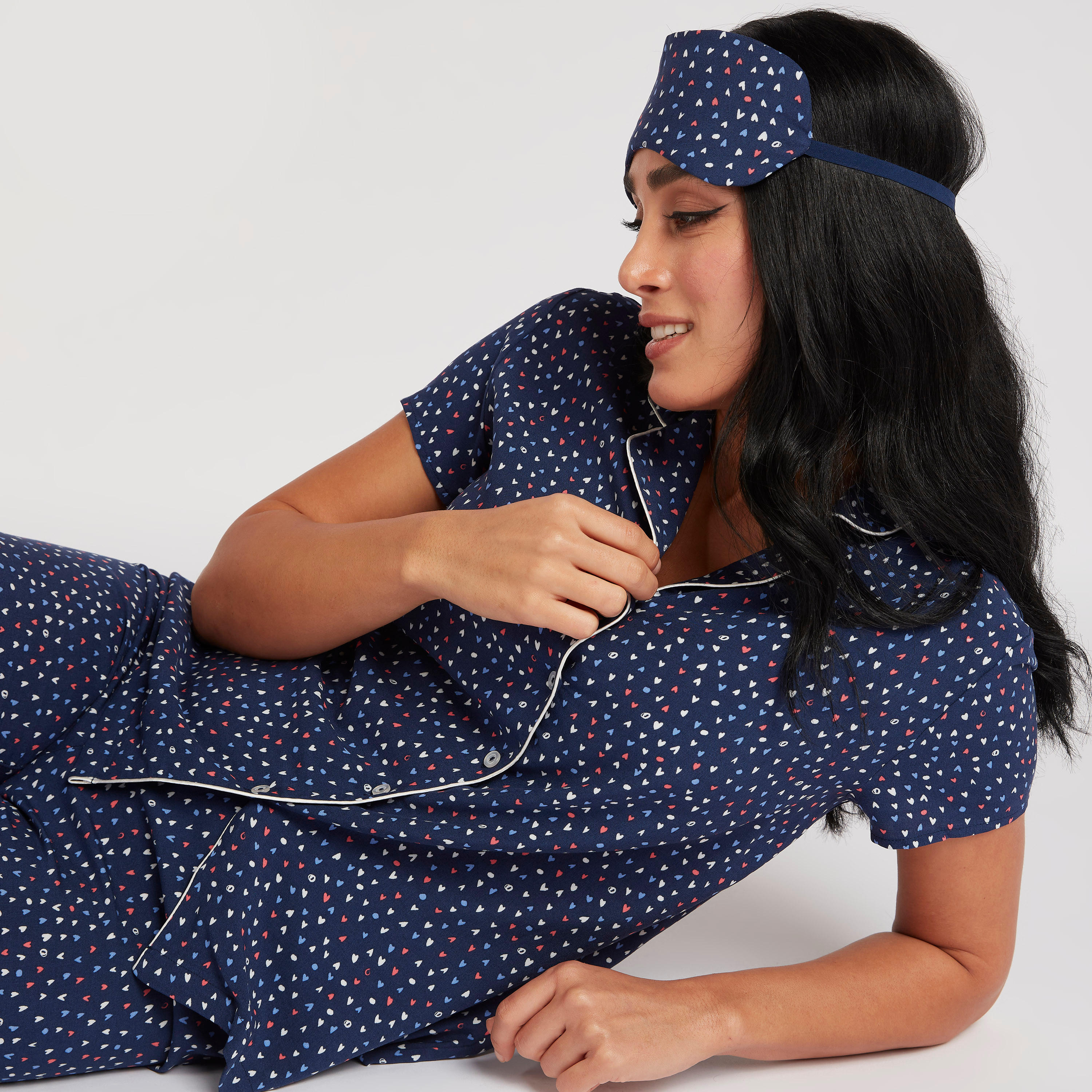 Printed Shirt and Full Length Pyjama Set-women-clothing-nightwear-pyjamas-longsets-image-1