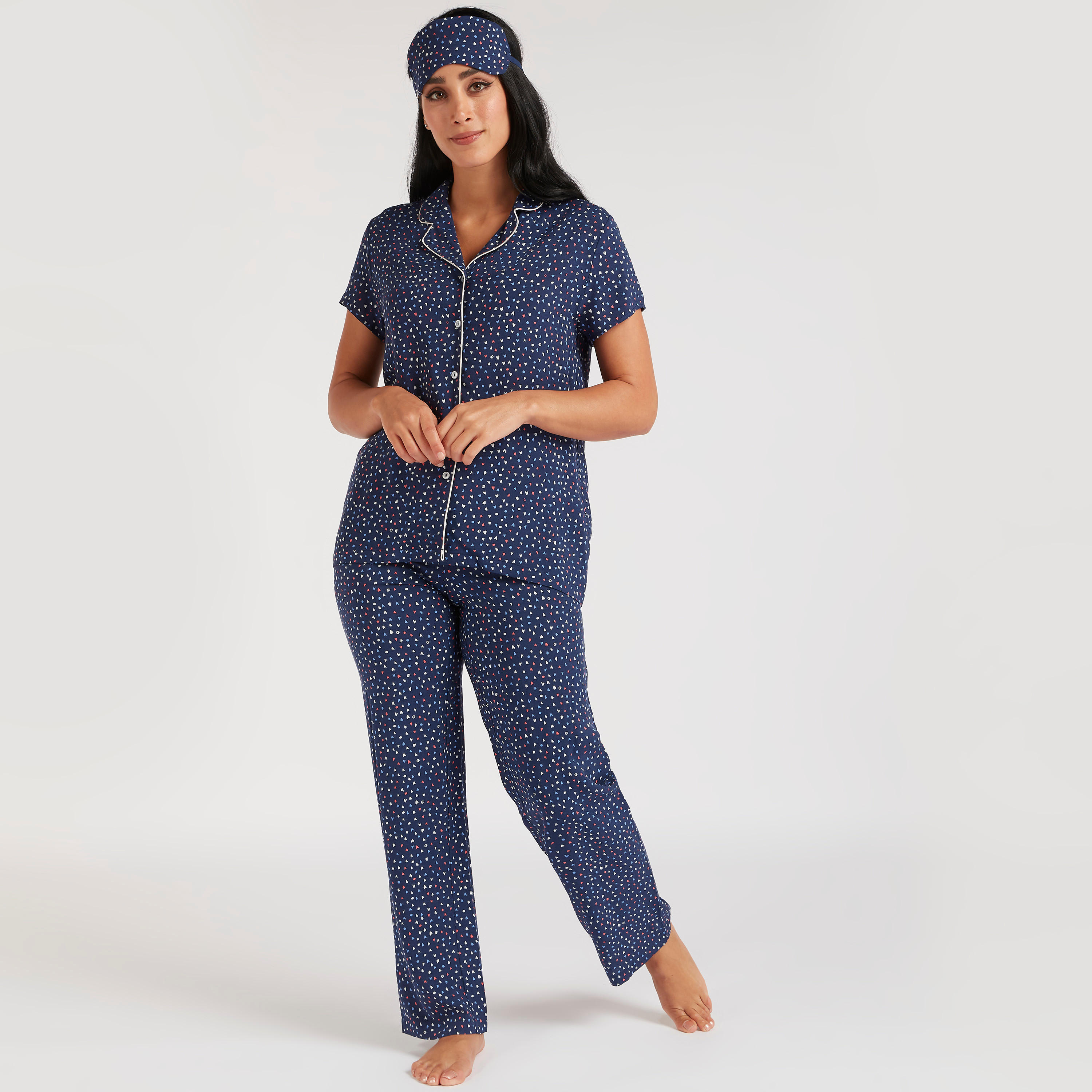Printed Shirt and Full Length Pyjama Set-women-clothing-nightwear-pyjamas-longsets-image-2