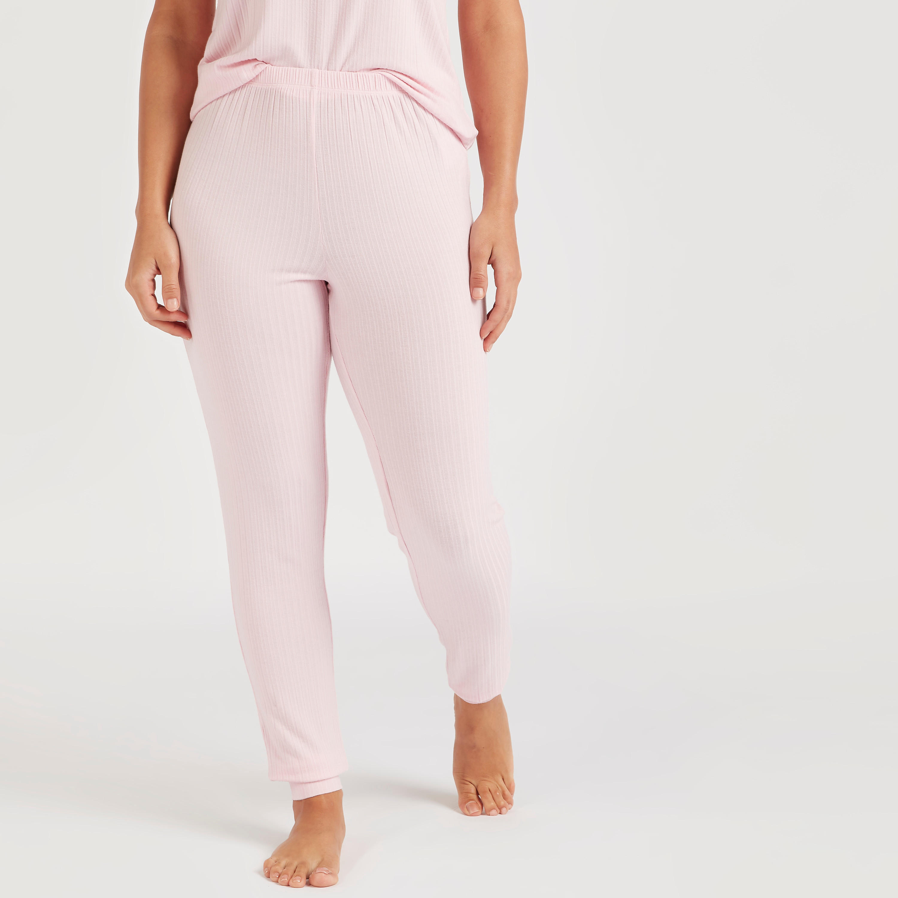 طقم بنطلون بيجاما وتيشيرت بدواخل دانتيل-women-clothing-nightwear-pyjamas-longsets-image-5