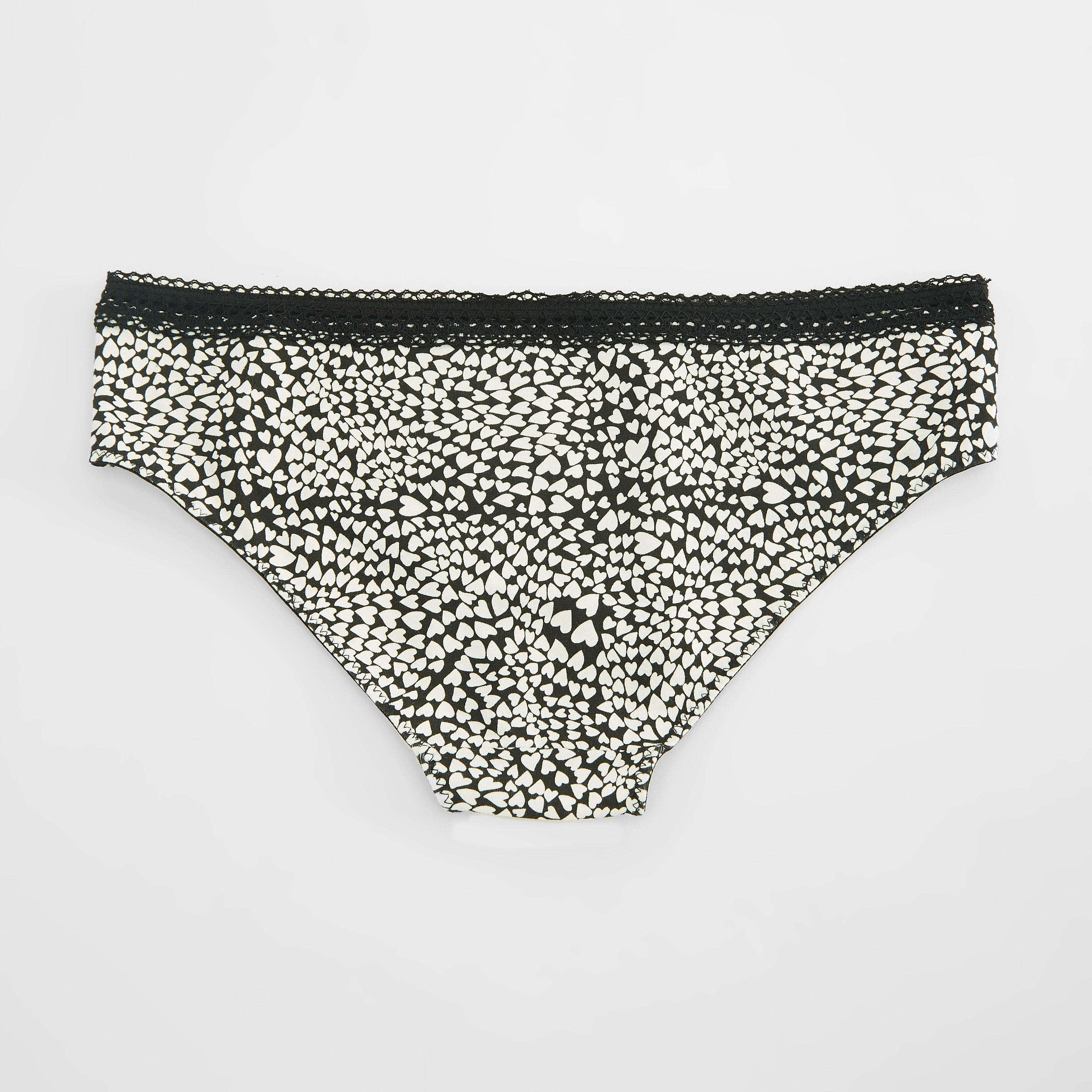 طقم من سروال داخلي وصدريّة ديمي مبطّنة بطبعات - 4 قطع-women-clothing-lingerie-lingeriesets-image-5