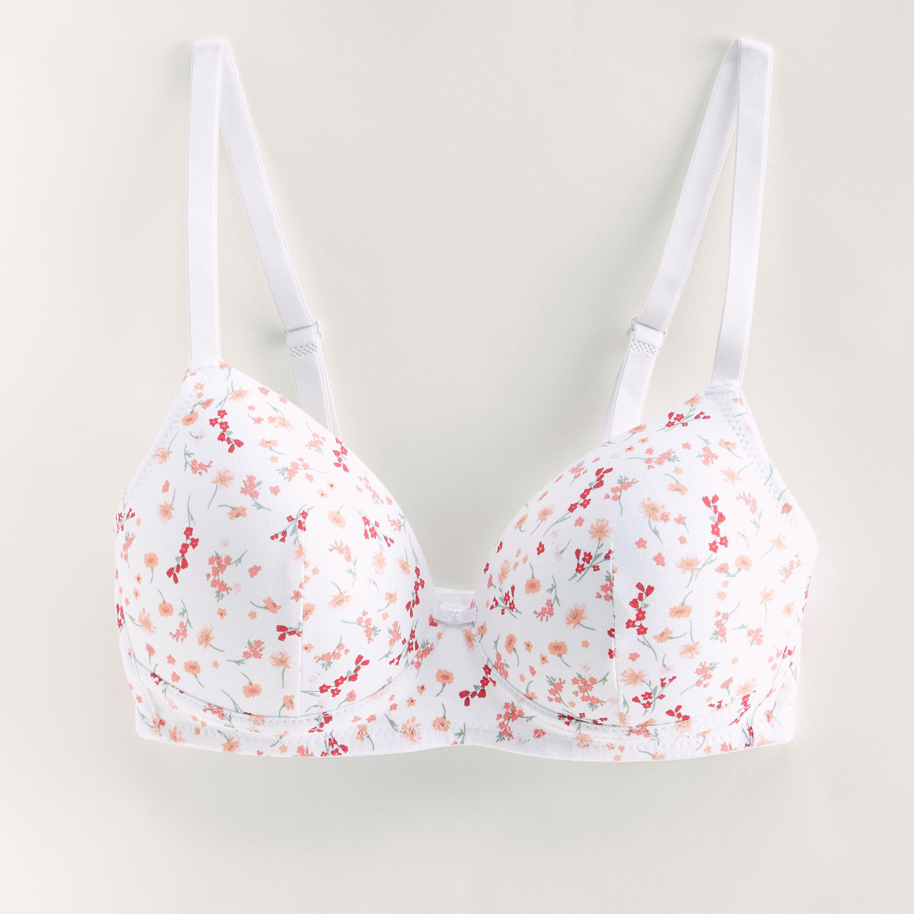 صدريّة تيشيرت بطبعات أزهار وحمّالات قابلة للتعديل-women-clothing-lingerie-bras-image-1