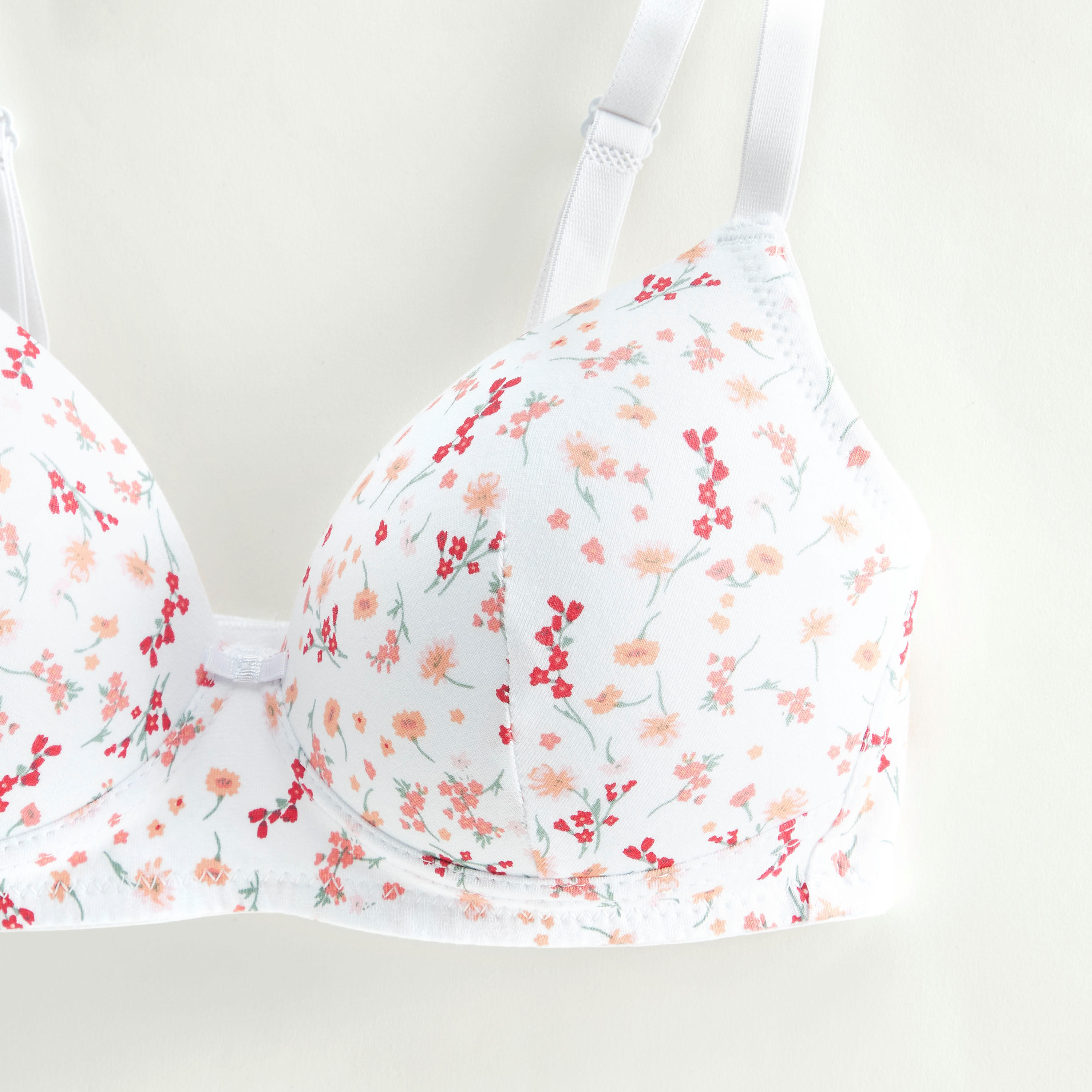 صدريّة تيشيرت بطبعات أزهار وحمّالات قابلة للتعديل-women-clothing-lingerie-bras-image-2